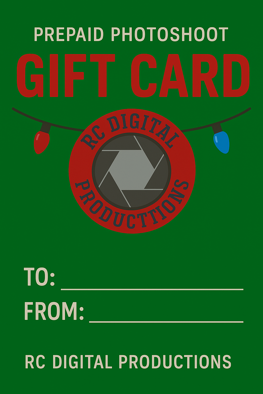 prepaid photoshoot package