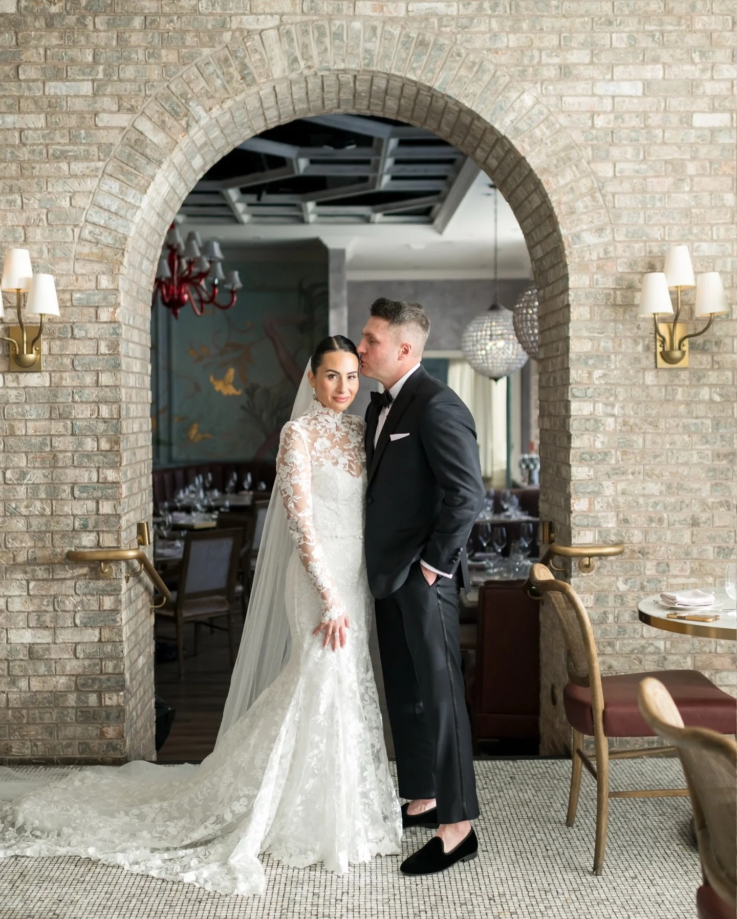 From poised and polished for their first look &gt; to cold weather glam along the Boston Harbor &gt; to red romance for their art museum ceremony &gt; to a winter wonderland for dinner &gt; then the finale: the floral design is reborn with dancing, d