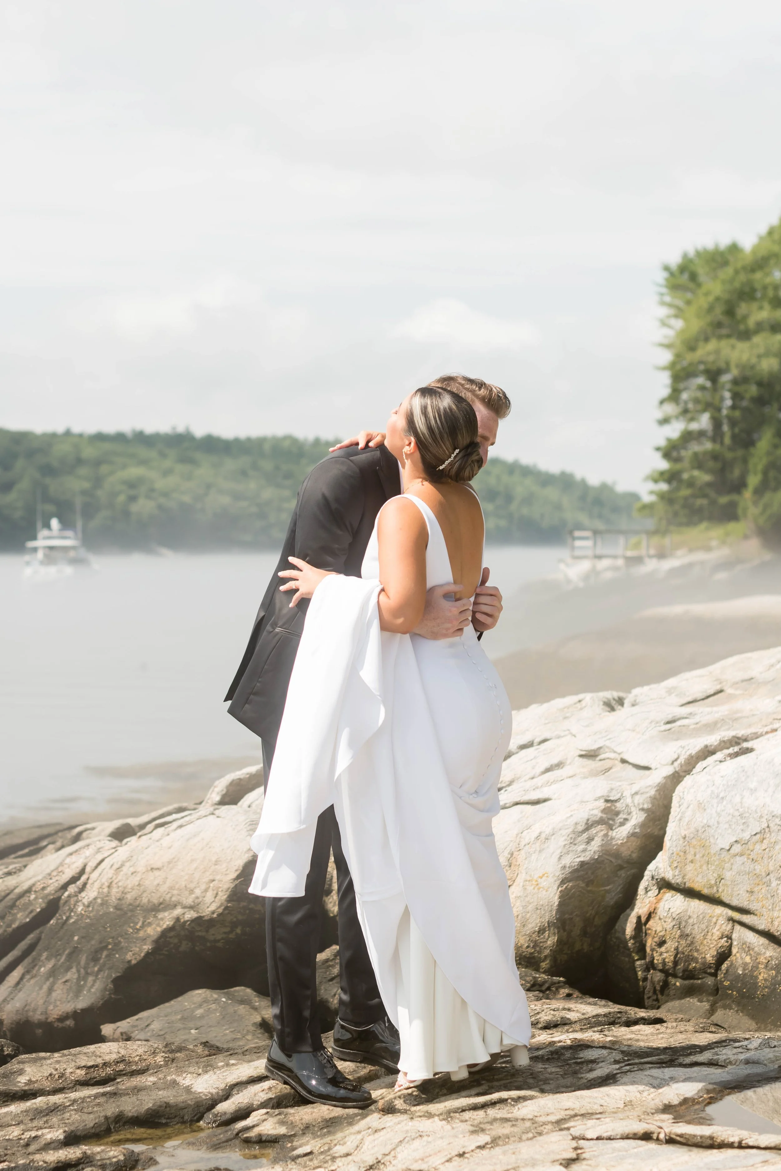 Bride + Groom first look.