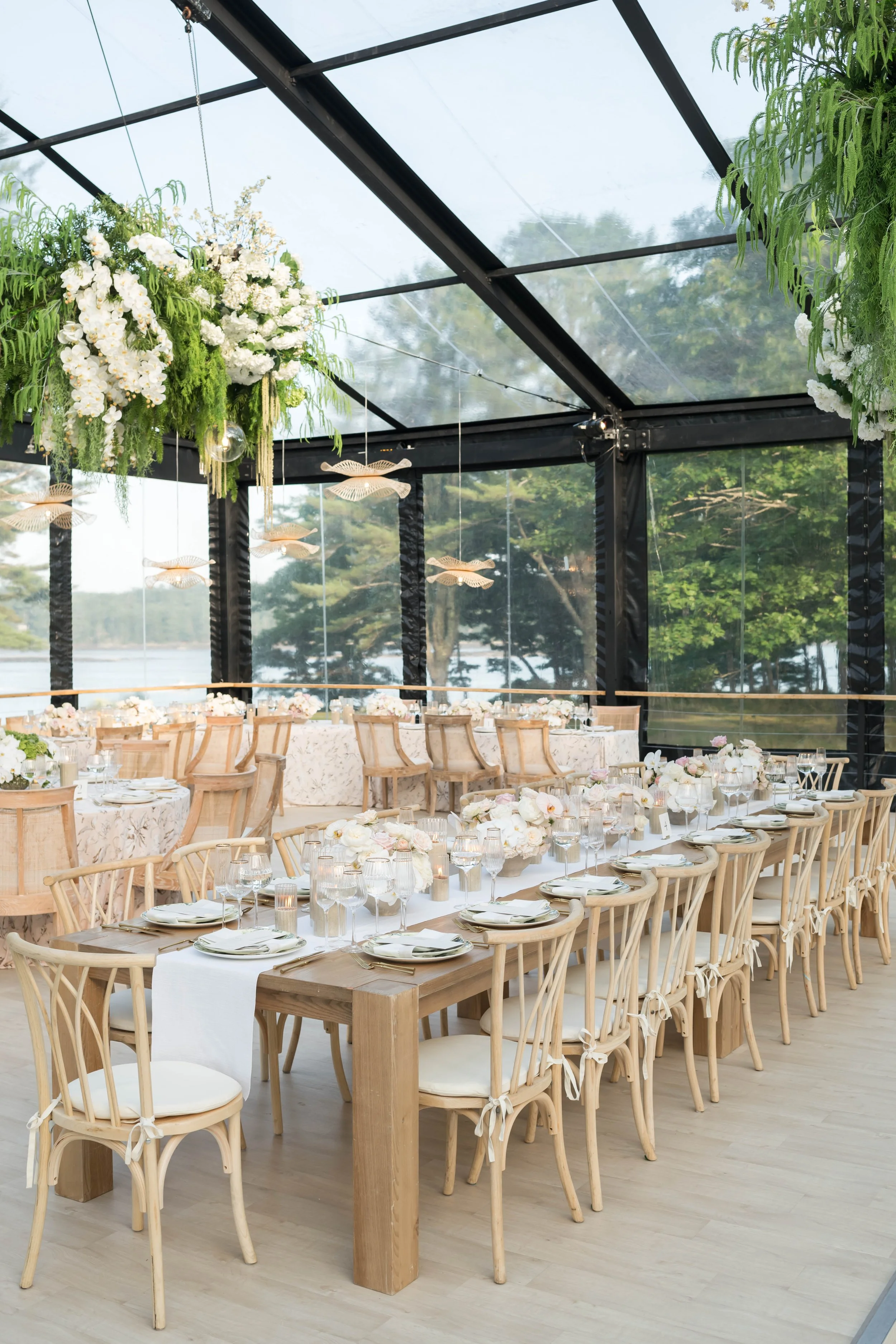 Tented reception details and design