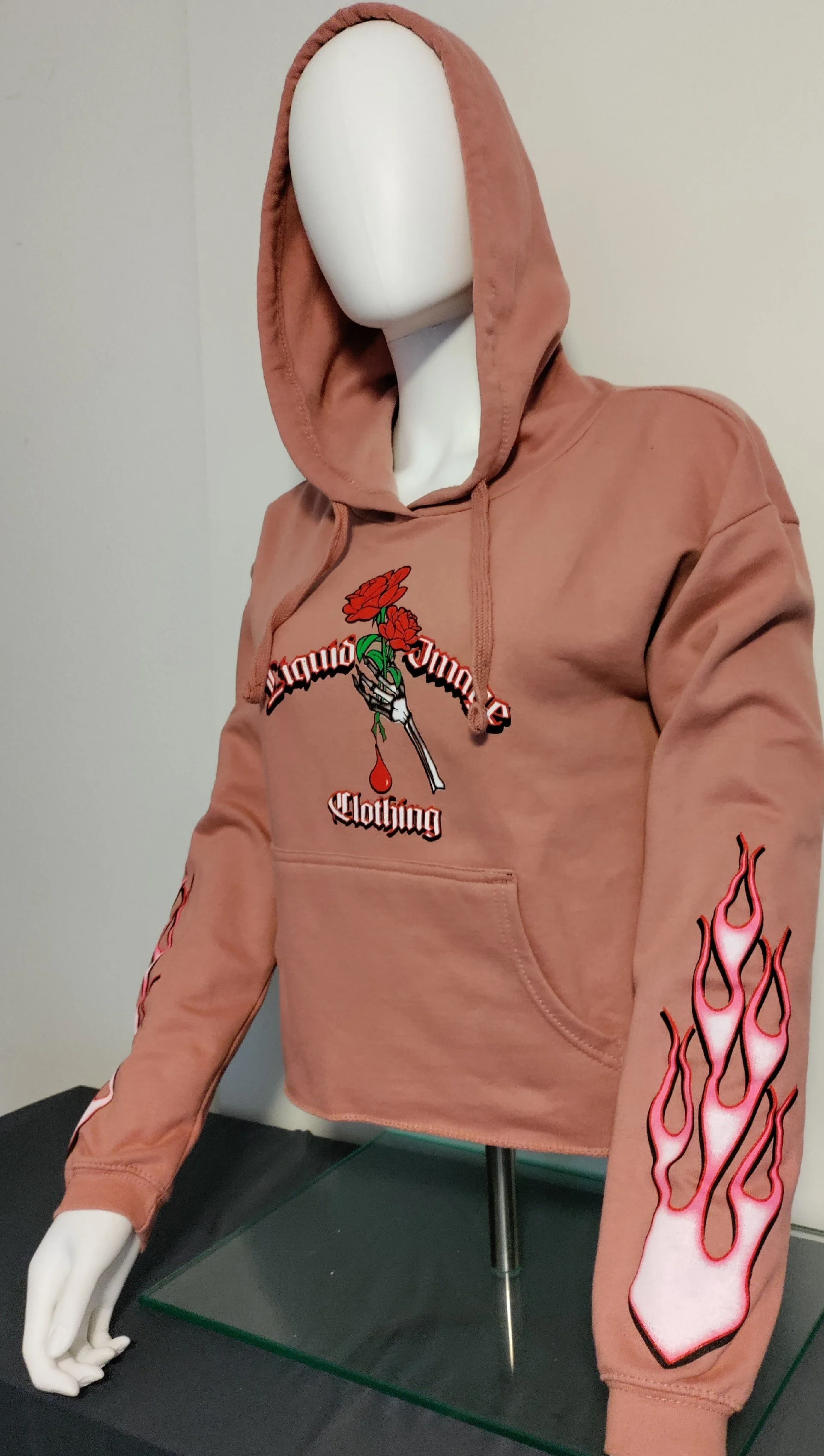 Rose Flamed Ladies Hoodie Sleeve.jpg