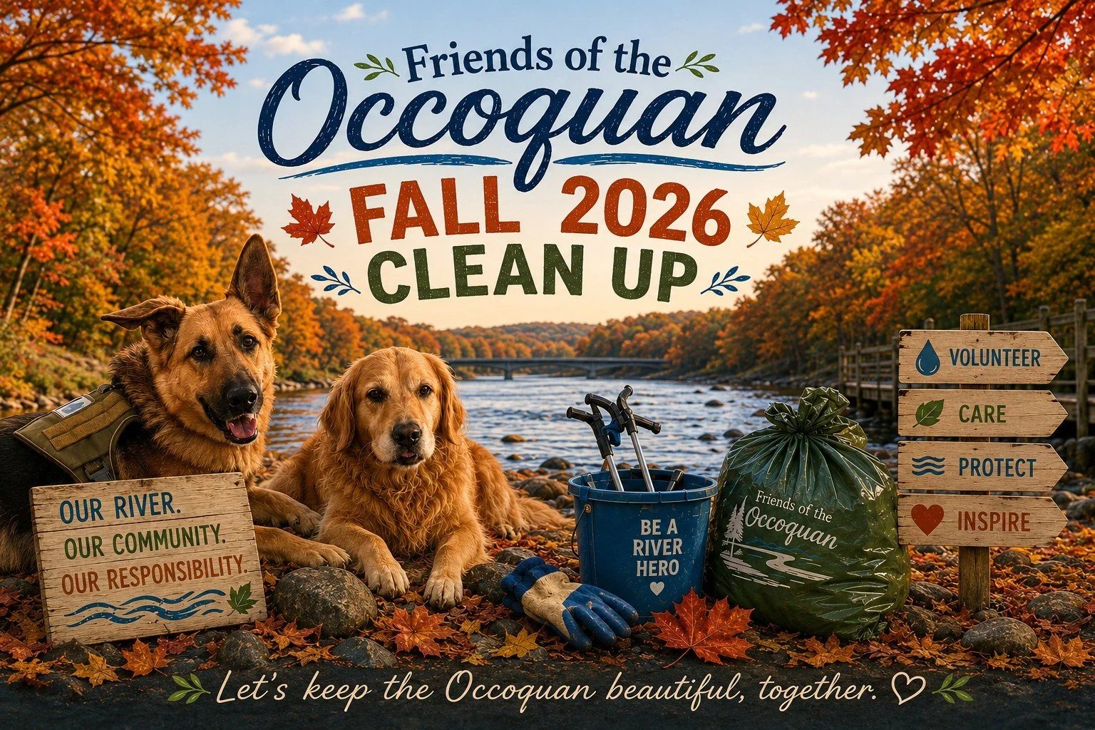 Friends of the Occoquan Fall 2026 River Clean Up!  Prince William and Fairfax Counties