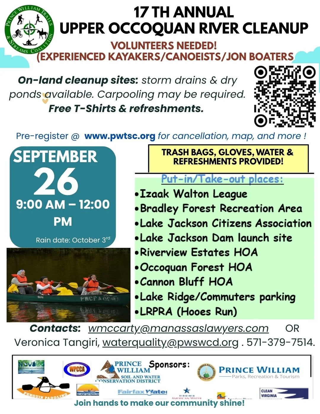 17th Annual Upper Occoquan River Cleanup 