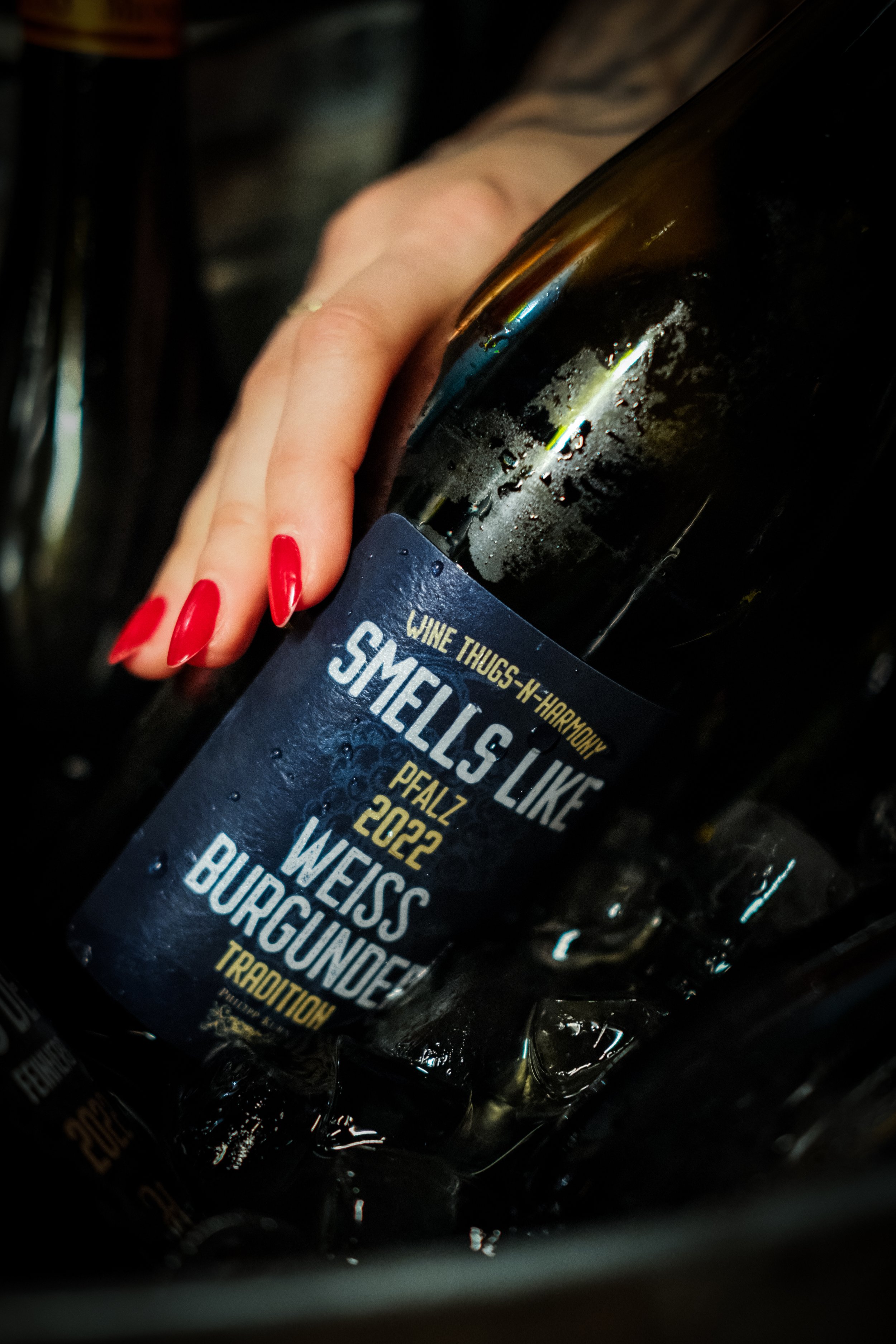 Close-up of rosé wine paired with appetizers, featured in a professional photoshoot