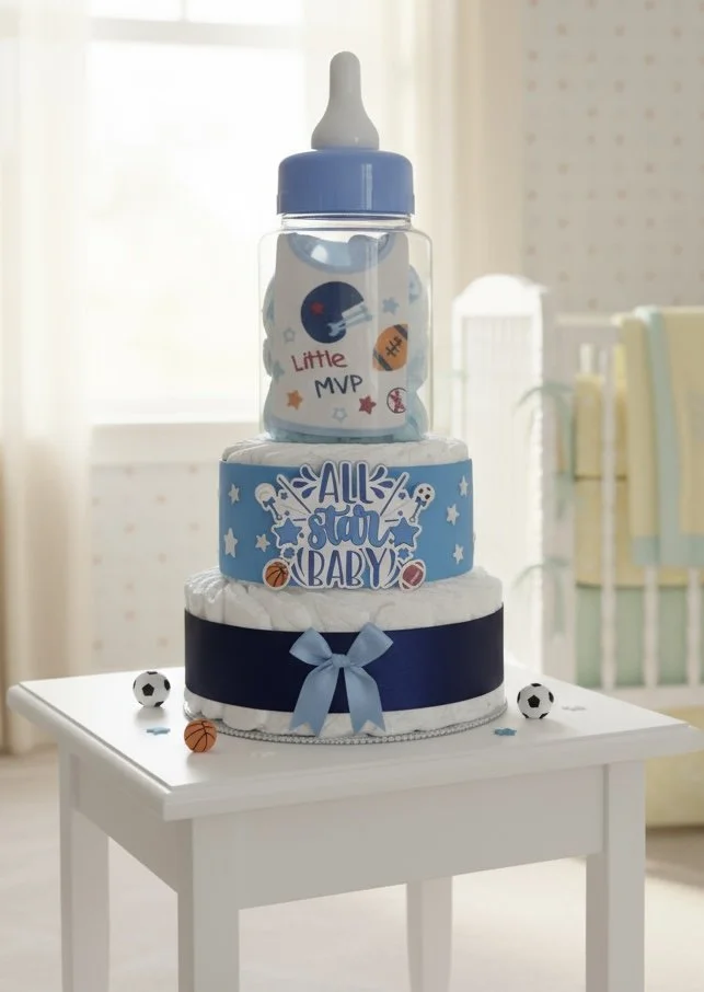 All Star Baby Diaper Cake