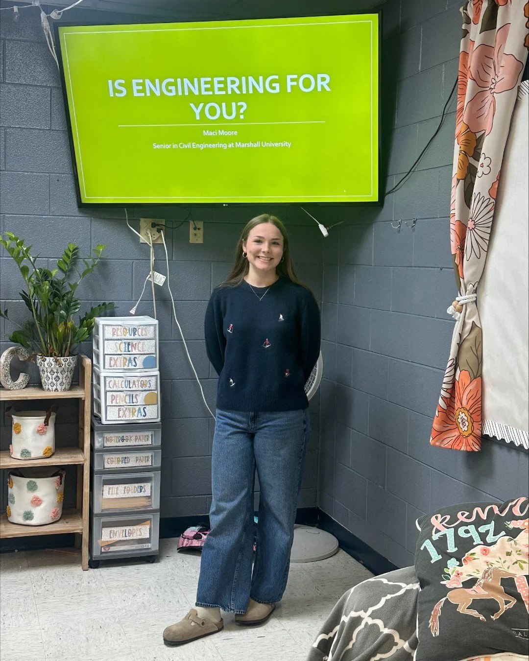It was great to see our intern, Maci Moore, back at her old high school, East Carter High School, speaking with students about &ldquo;Is Engineering For You?&rdquo; 👏

A student @marshallengineering and an intern in our West Virginia office, Maci is