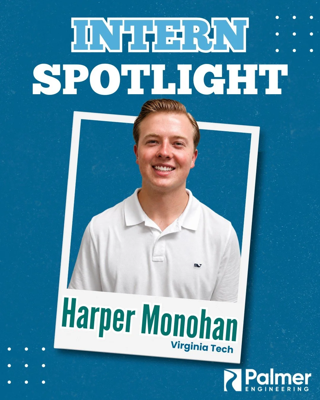 Meet our summer intern, Harper Monohan!

Harper attends @vt_engineering and is spending the summer with our transportation team in the Winchester office. He&rsquo;s excited to learn more about airport design and see how projects come together in the 