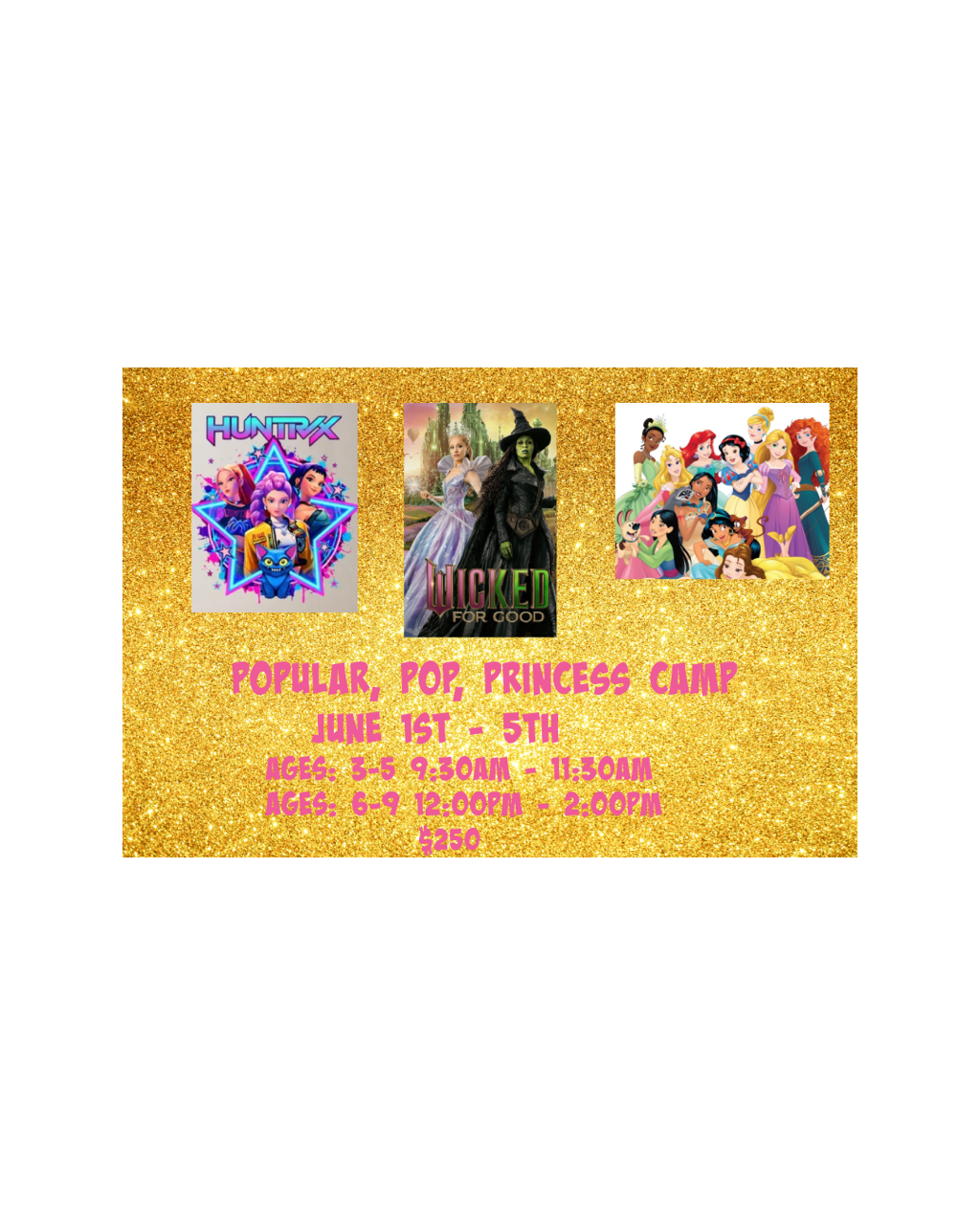 POP, POPULAR, PRINCESS CAMP