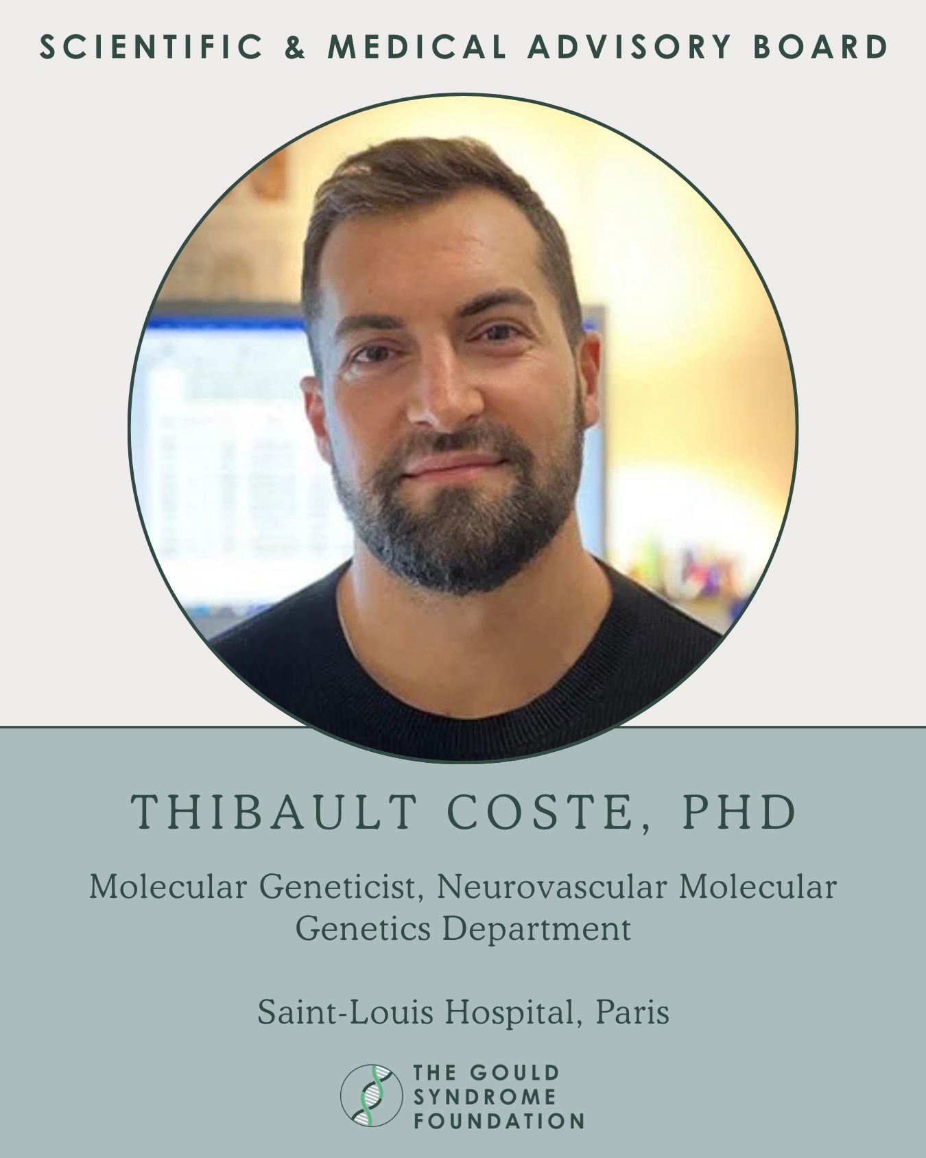Introducing Thibault Coste, PhD, a member of our Scientific and Medical Advisory Board. With deep knowledge in molecular genetics and neurovascular research, Thibault ensures our resources support the most promising research and innovations in unders