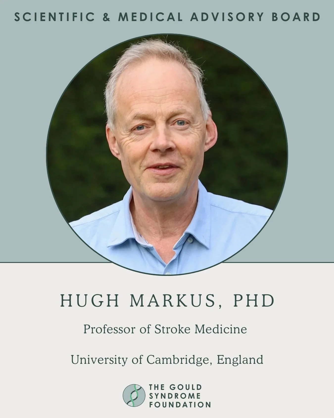 Meet Hugh Markus, PhD, Professor of Stroke Medicine at the University of Cambridge and a key member of our Scientific and Medical Advisory Board. Hugh's distinguished expertise in cerebrovascular research shapes our funding strategy, ensuring we inve