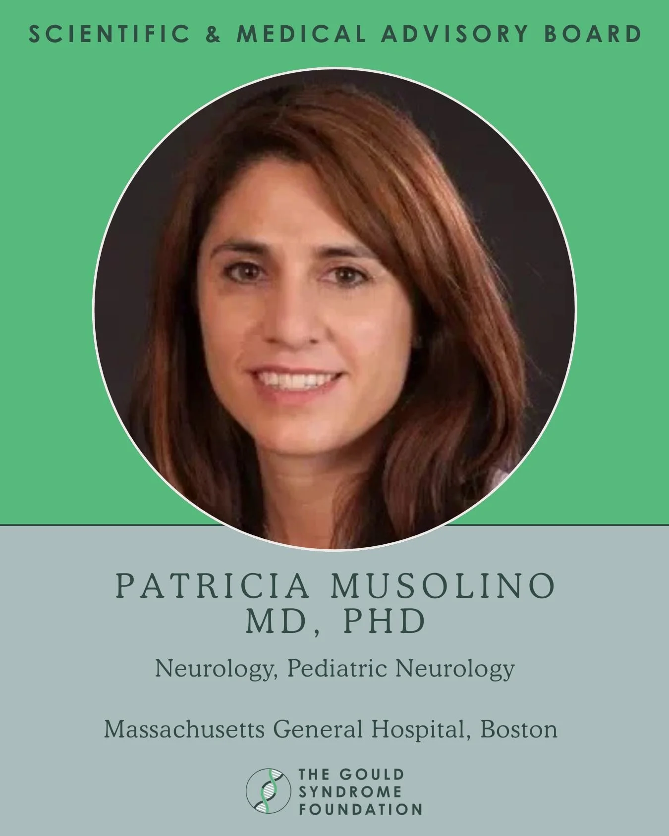 Meet Patricia L. Musolino, MD, PhD, a pediatric neurologist at Massachusetts General Hospital and a vital member of our Scientific and Medical Advisory Board. Patricia's expertise in neurology shapes our funding strategy, ensuring we invest in resear