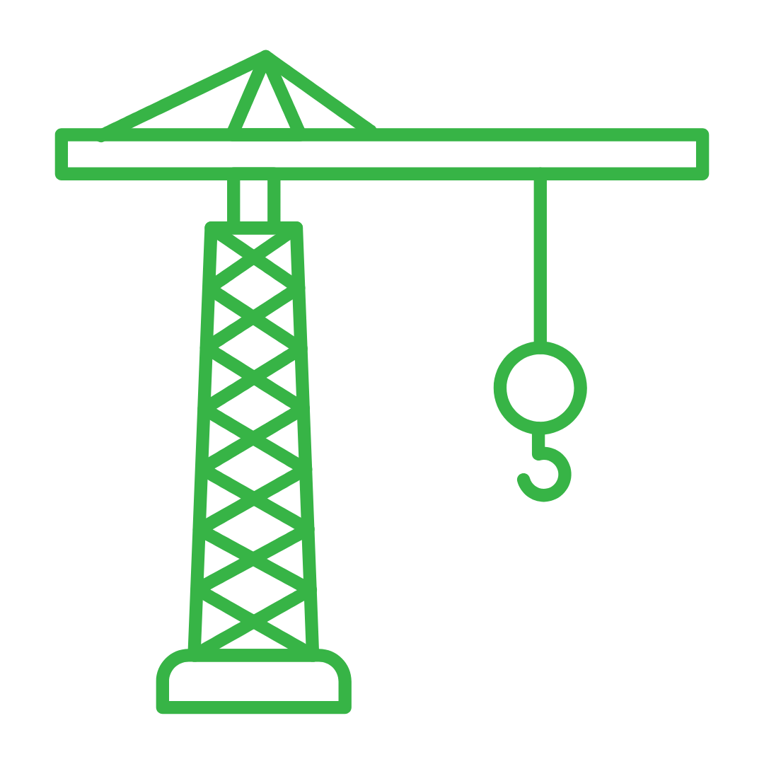 Infrastructure industry icon and subpage link