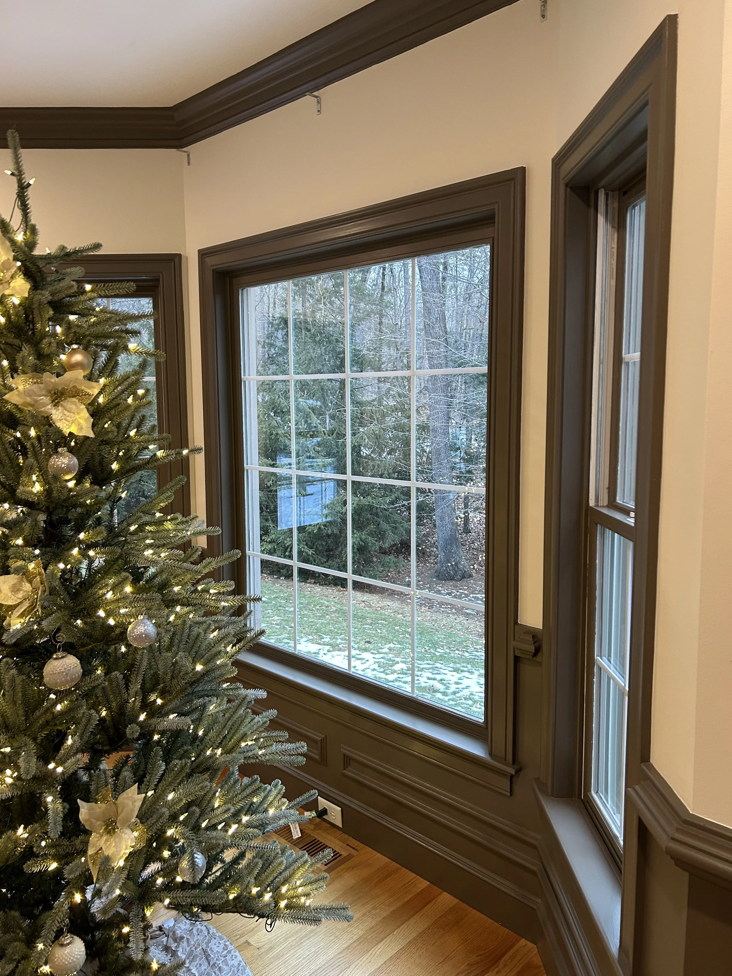 Interior Woodwork Painting Project in Amherst, NH