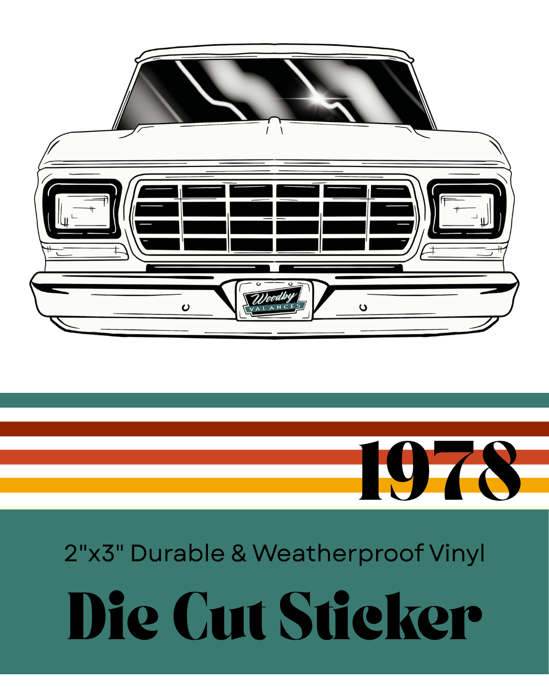 1978 Ford Die Cut Sticker