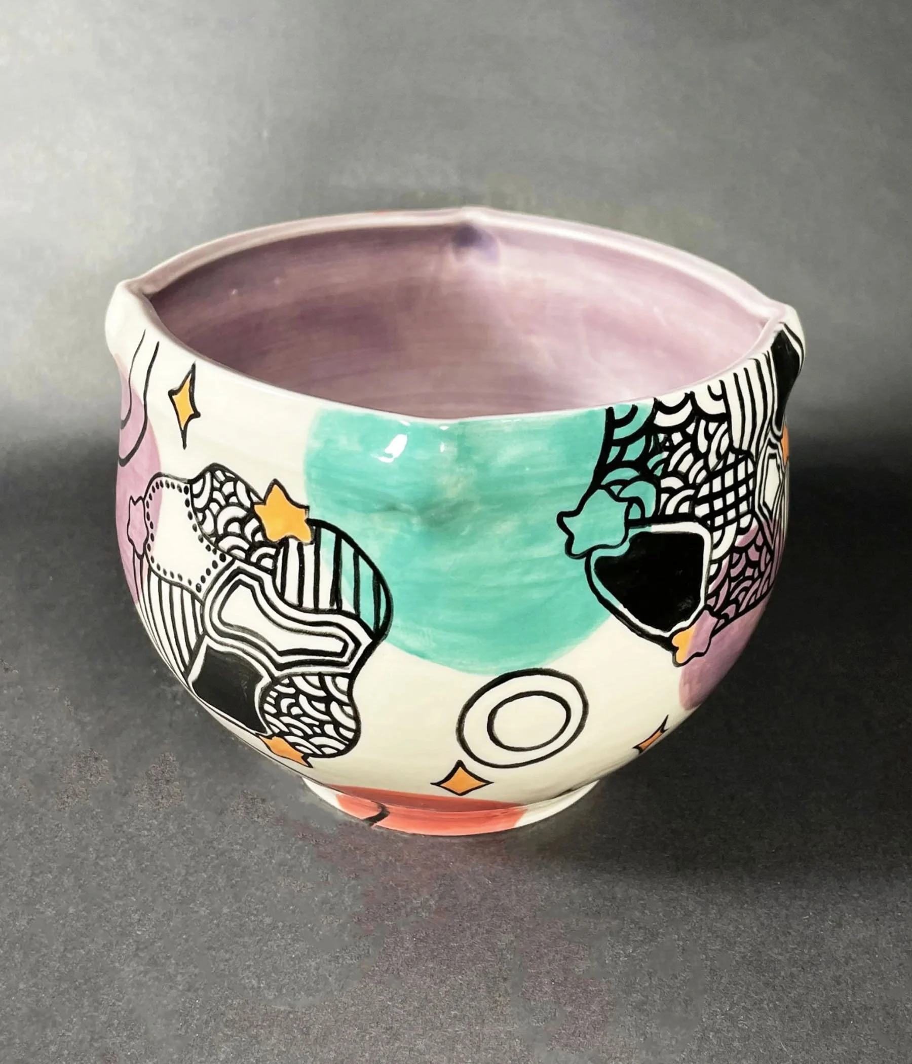 WHEEL THROWN PEDESTAL BOWLS