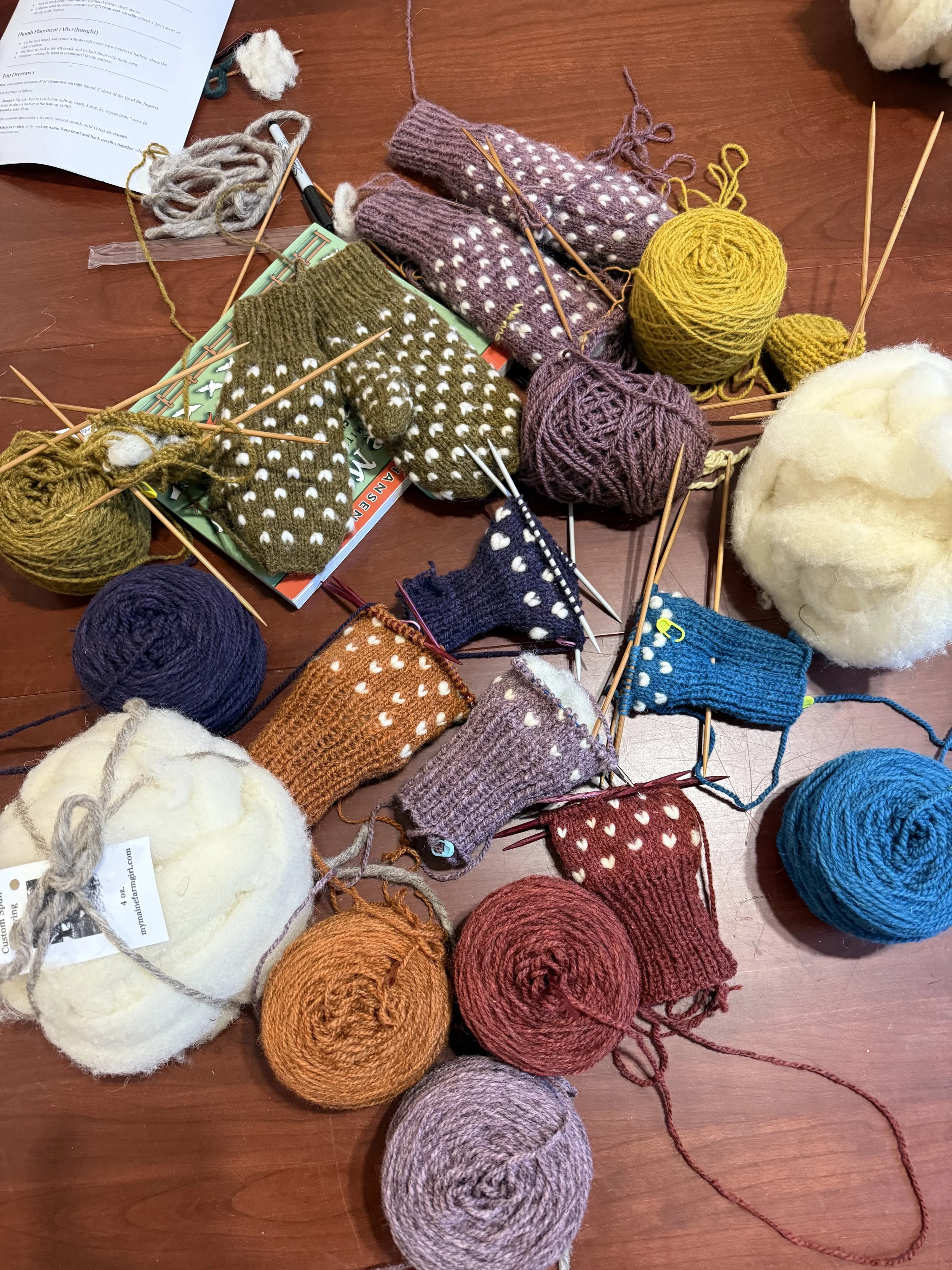 THRUMMED MITTENS