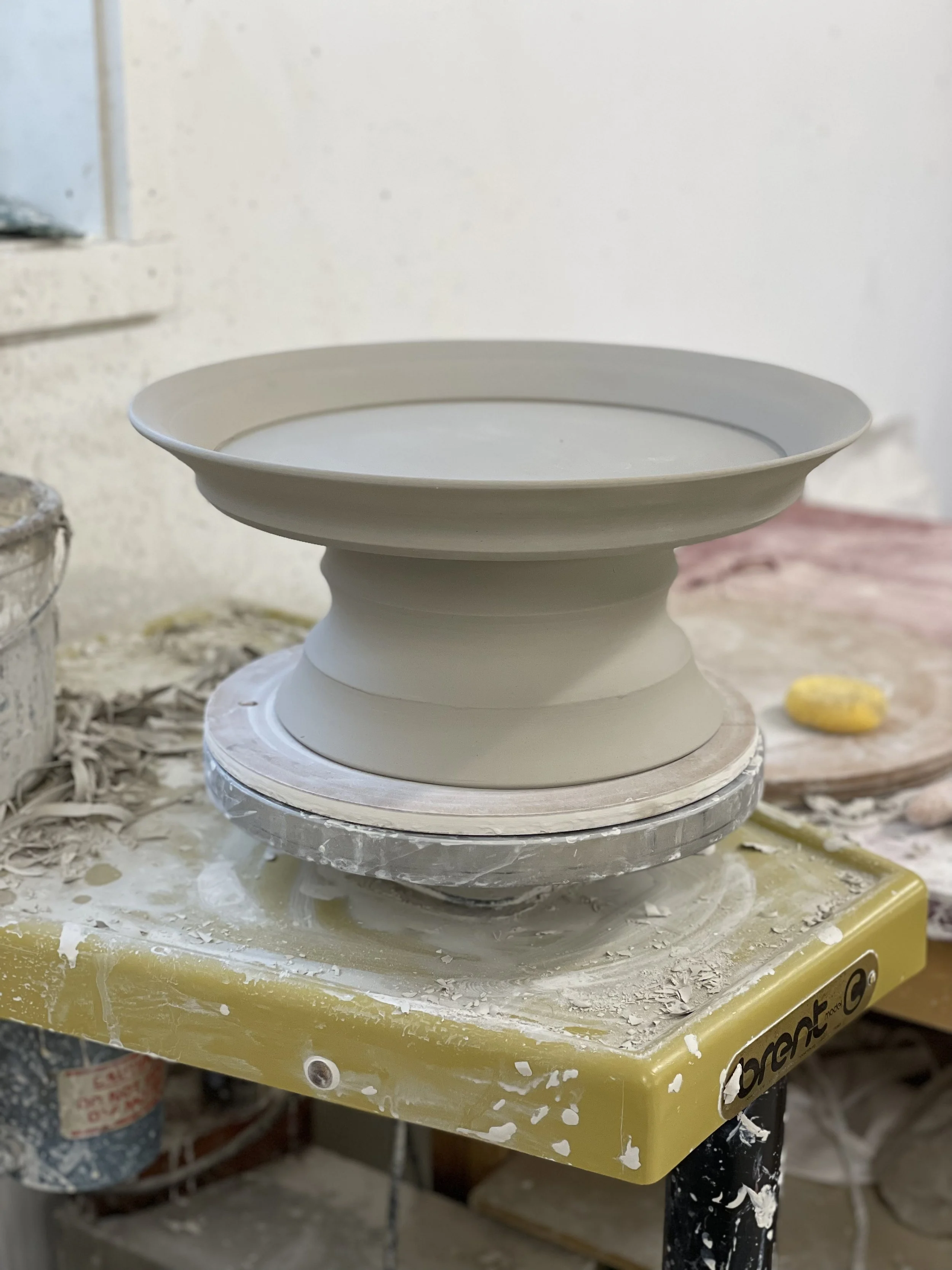 WHEEL THROWN CAKE STANDS