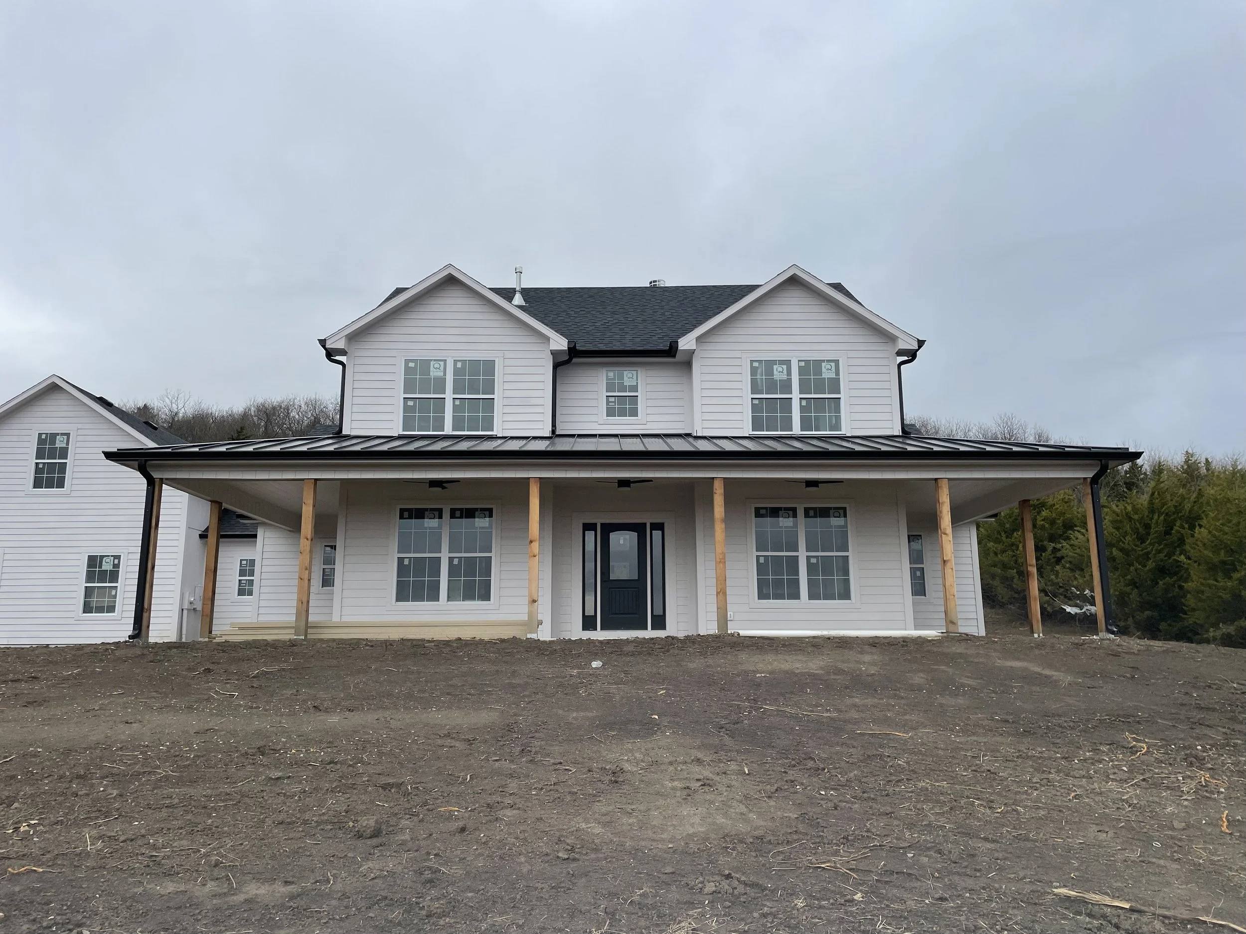 New Construction 6" Black Gutter