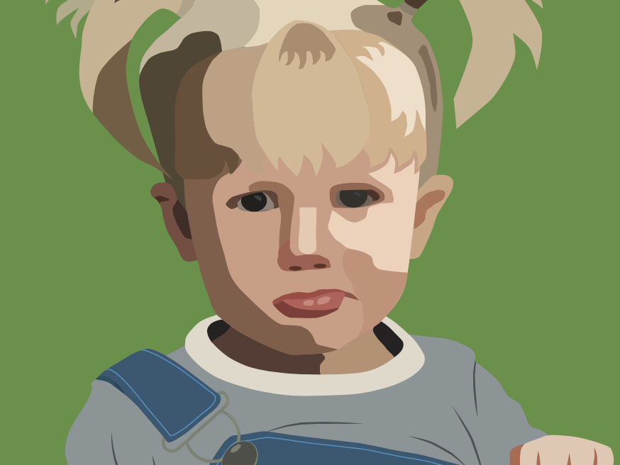 Color Block Portrait