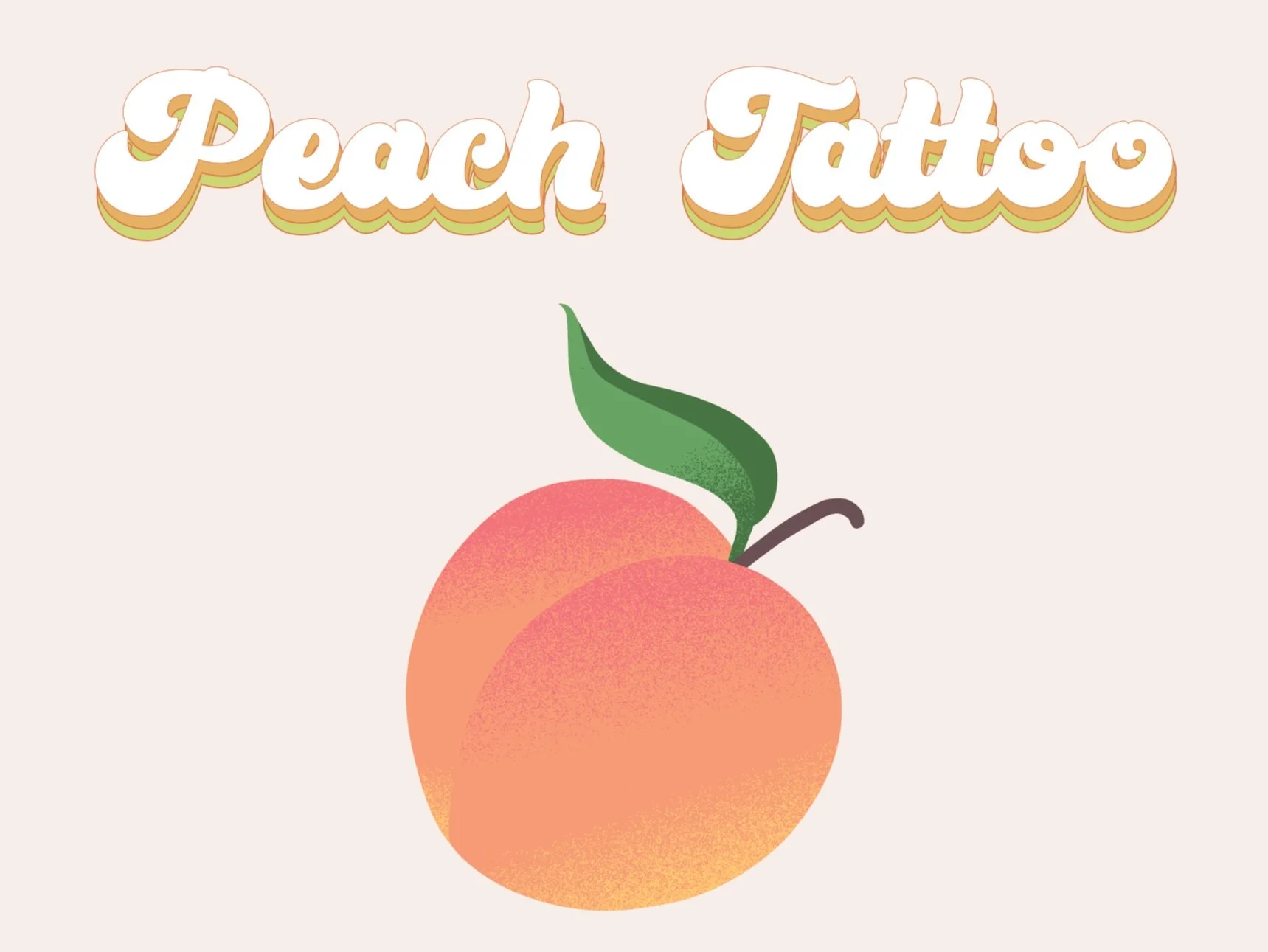 Peach Tattoo Brochure
