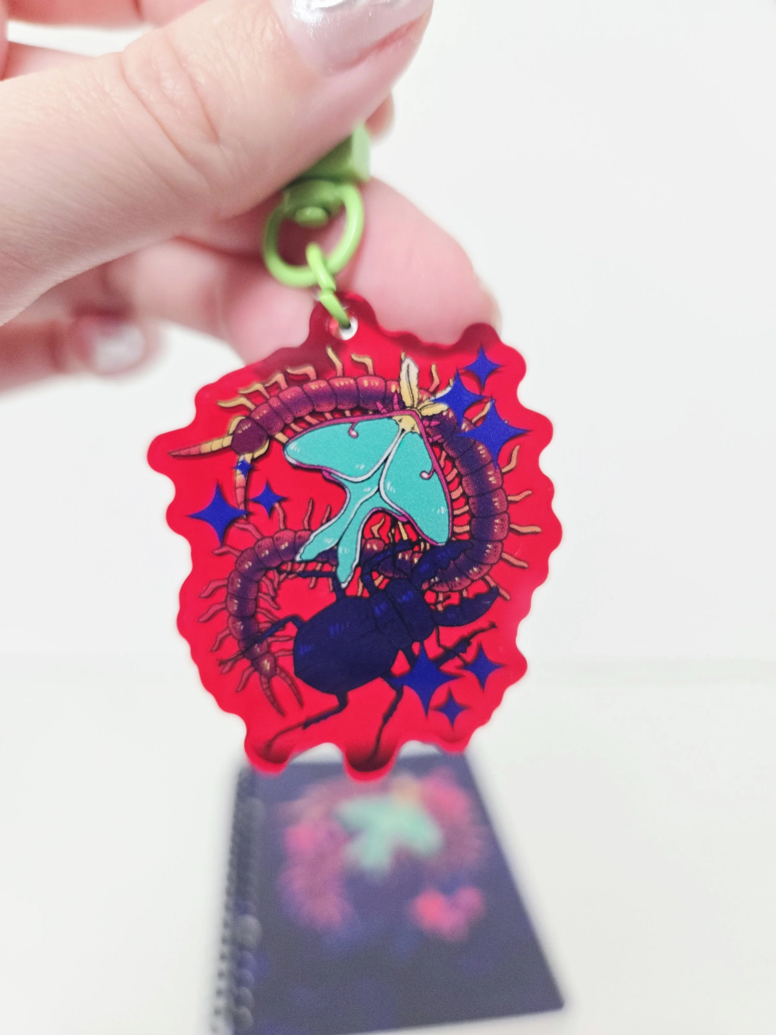 Abyssal Insects - Red bug keychain