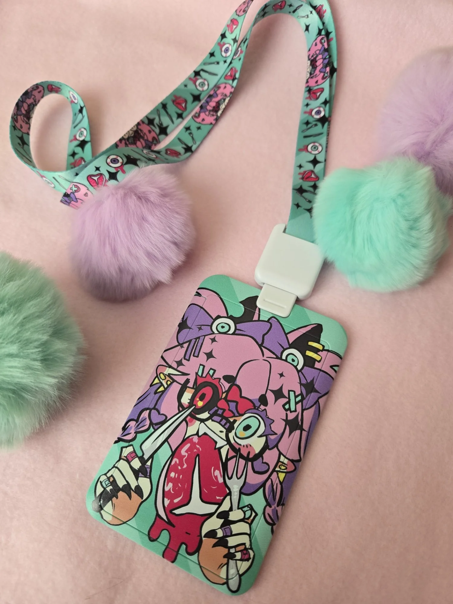 Candlehearts Yamikawaii Bat Girl Cardholder + Lanyard