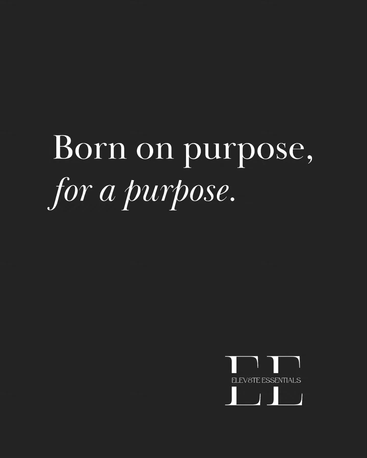 For we are his workmanship, created in Christ Jesus for good works, which God prepared beforehand that we should walk in them.

Ephesians 2:10

#purpose #christ #jesus #bornformore