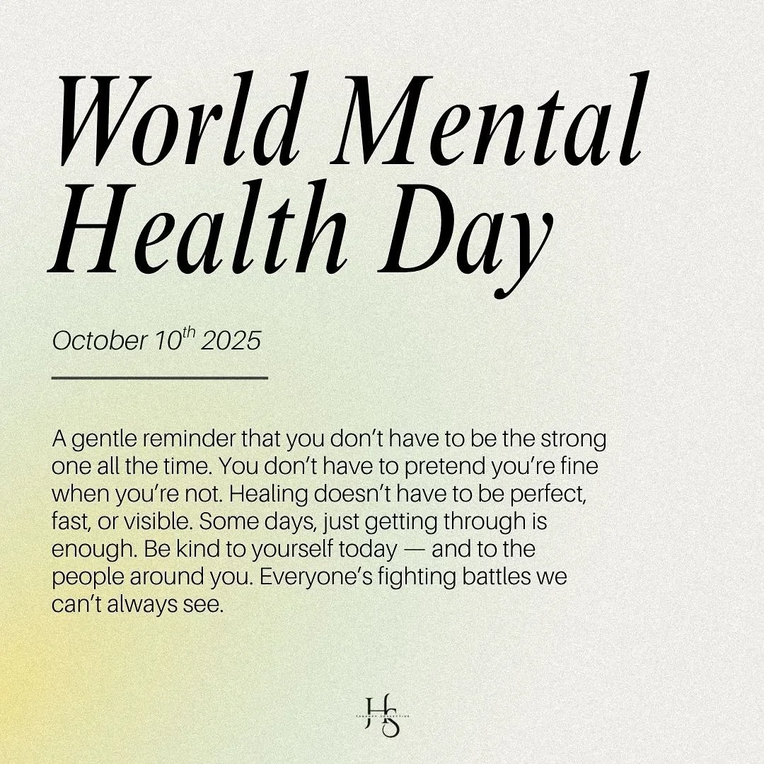 Today is World Mental Health Day.

Take a moment to pause and check in with yourself.
You don&rsquo;t have to have it all figured out. You don&rsquo;t have to be okay every day. Healing takes time and that&rsquo;s okay.
Be patient with yourself, and 