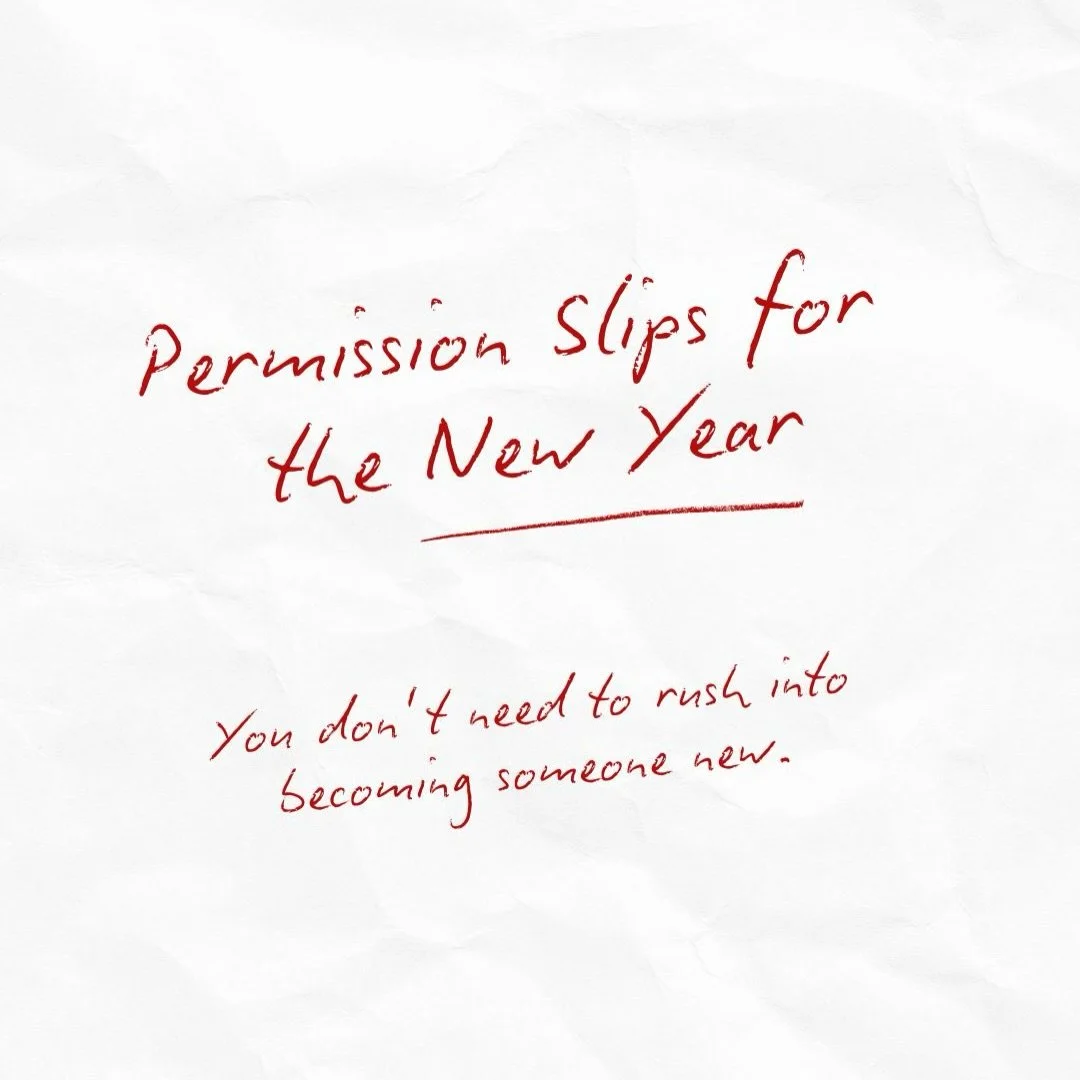 Consider this your official permission slip for 2026.
You don&rsquo;t need to rush healing.
You don&rsquo;t need a new version of yourself.

If you need support as the year begins, we&rsquo;re here 🤍
Link in bio.

#MentalHealthMatters
#TherapySuppor