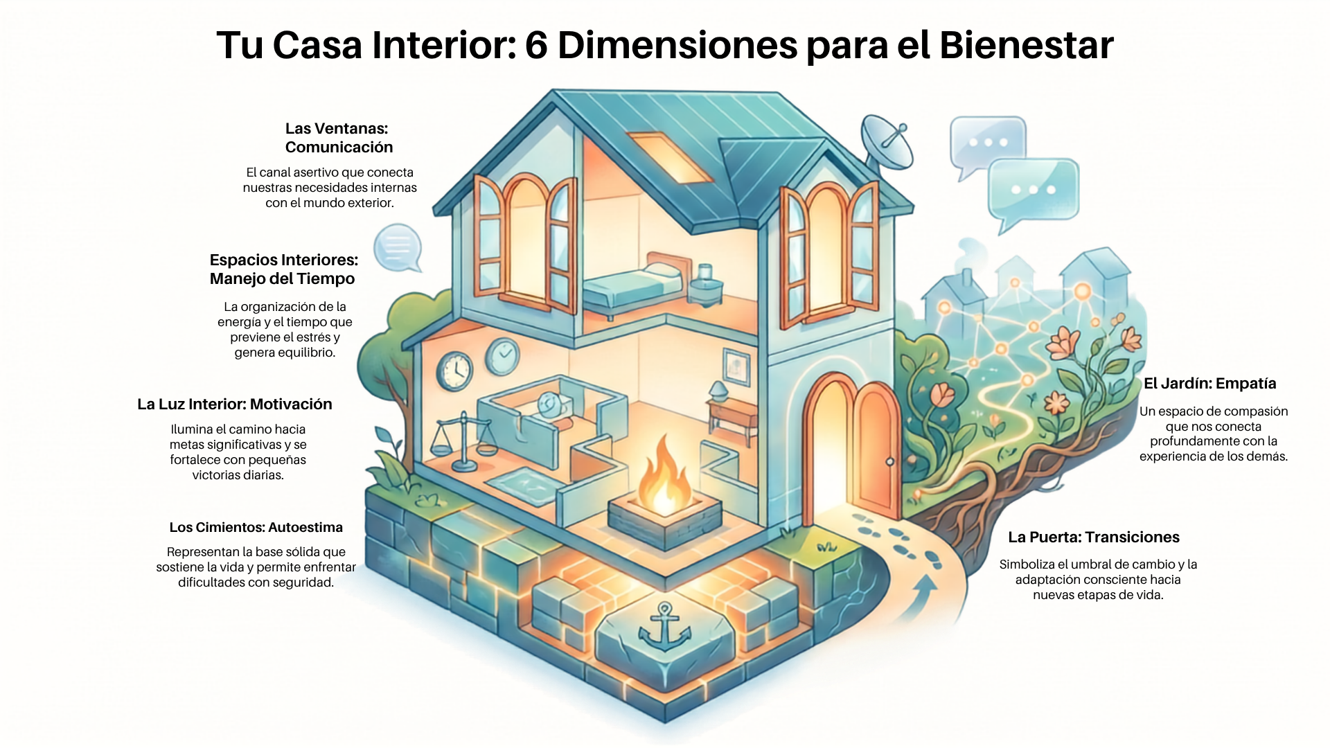 Guía práctica para reconectar contigo a través de tu "Casa Interior"