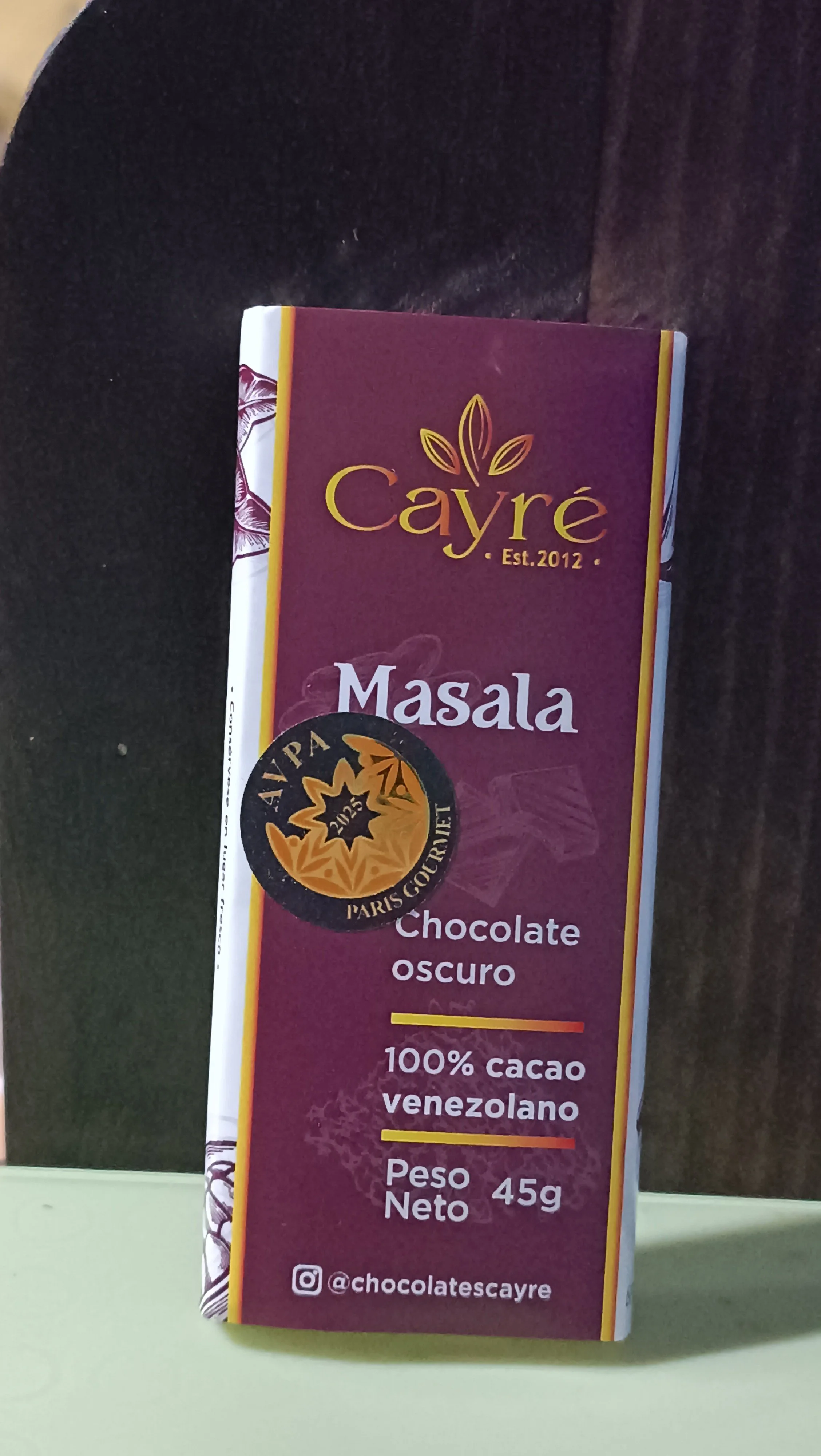 Barra 70% Cacao: Masala (Edición Premiada)