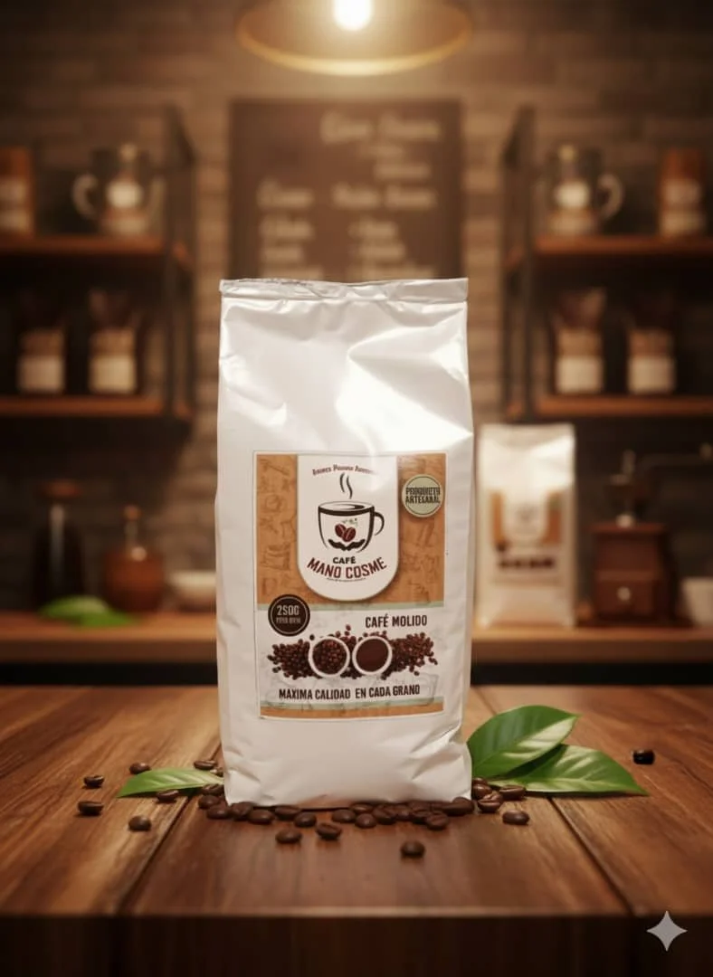 Cafe, molido, 250 grs