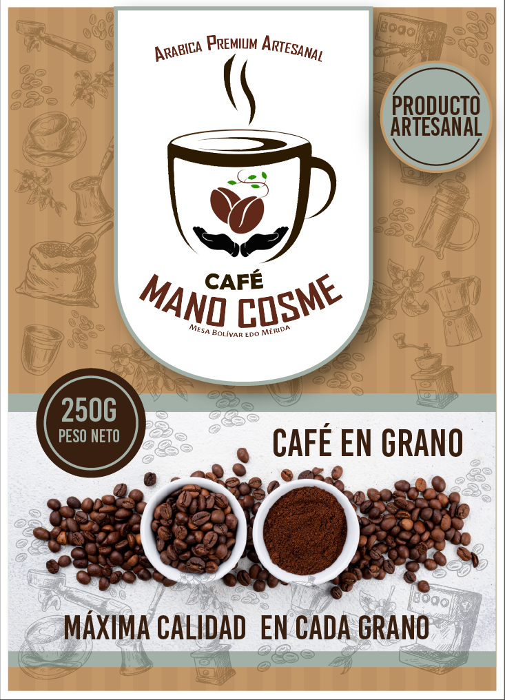 Cafe de origen, granos ,  250 gramos