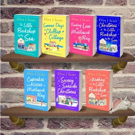 Micklewick Bay books on two shelves