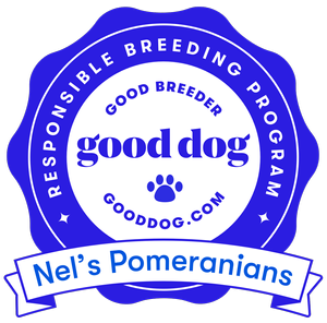 Nel’s Pomeranians Good Dog badge