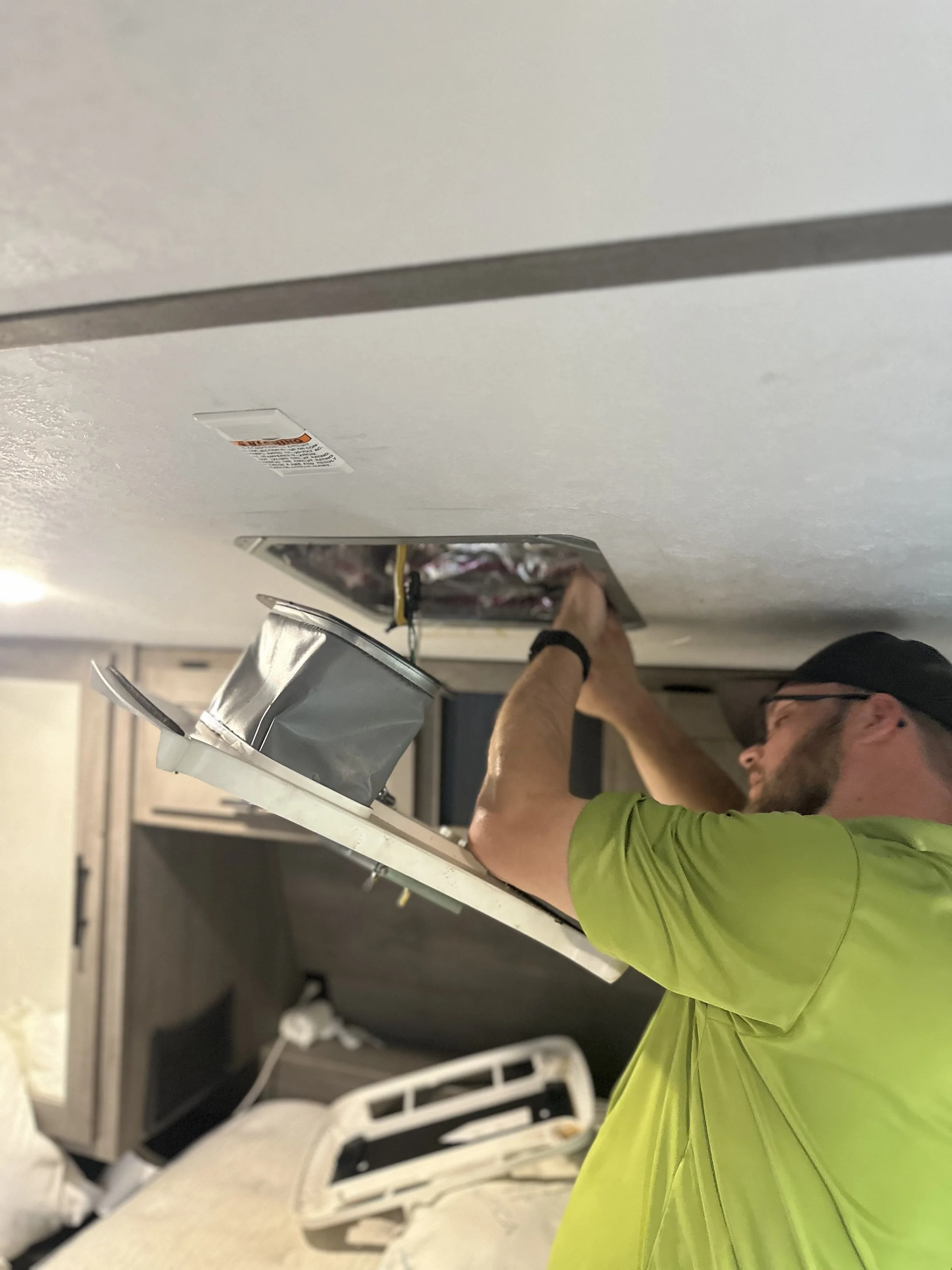 Second RV Air Conditioner Installation