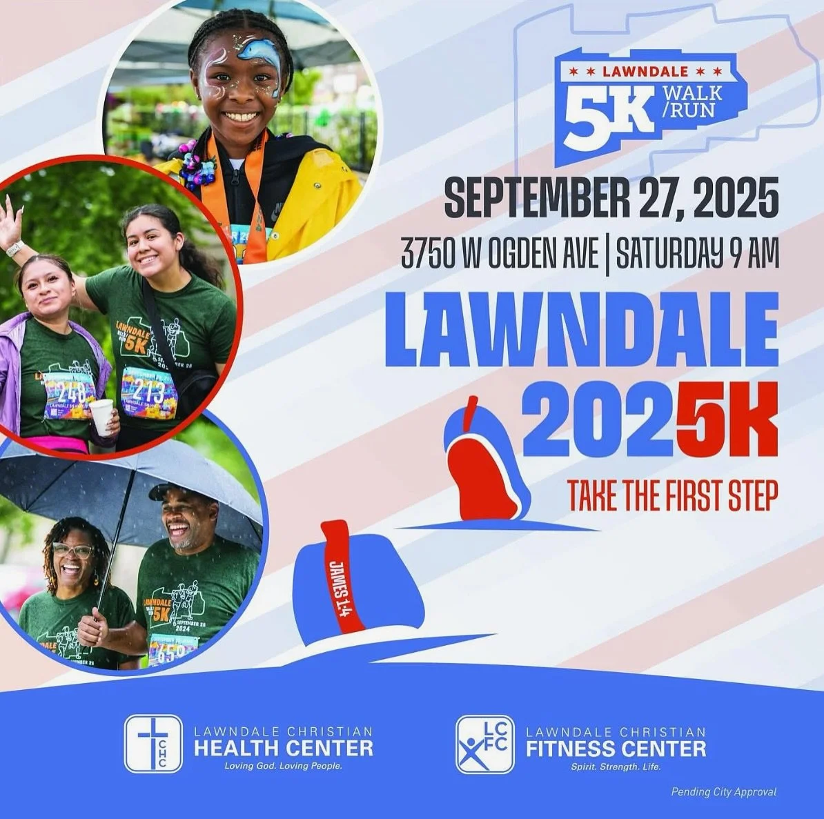 Take the First Step with us at the 17th Annual @lawndale5k on Saturday, September 27, 2025!
&nbsp;
Since 2008, this walk/run has brought our community together to celebrate wellness, perseverance, and connection on the West Side. 🌱 Proceeds support 