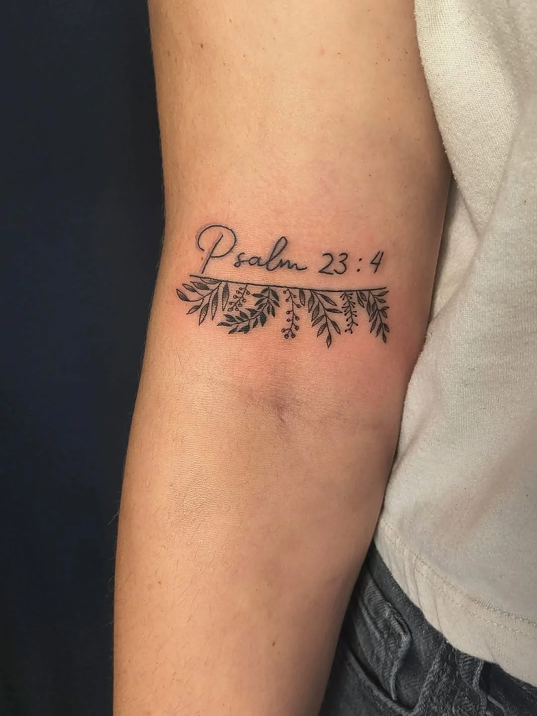psalm-23-4-scripture-botanical-leaves-arm-tattoo.jpg