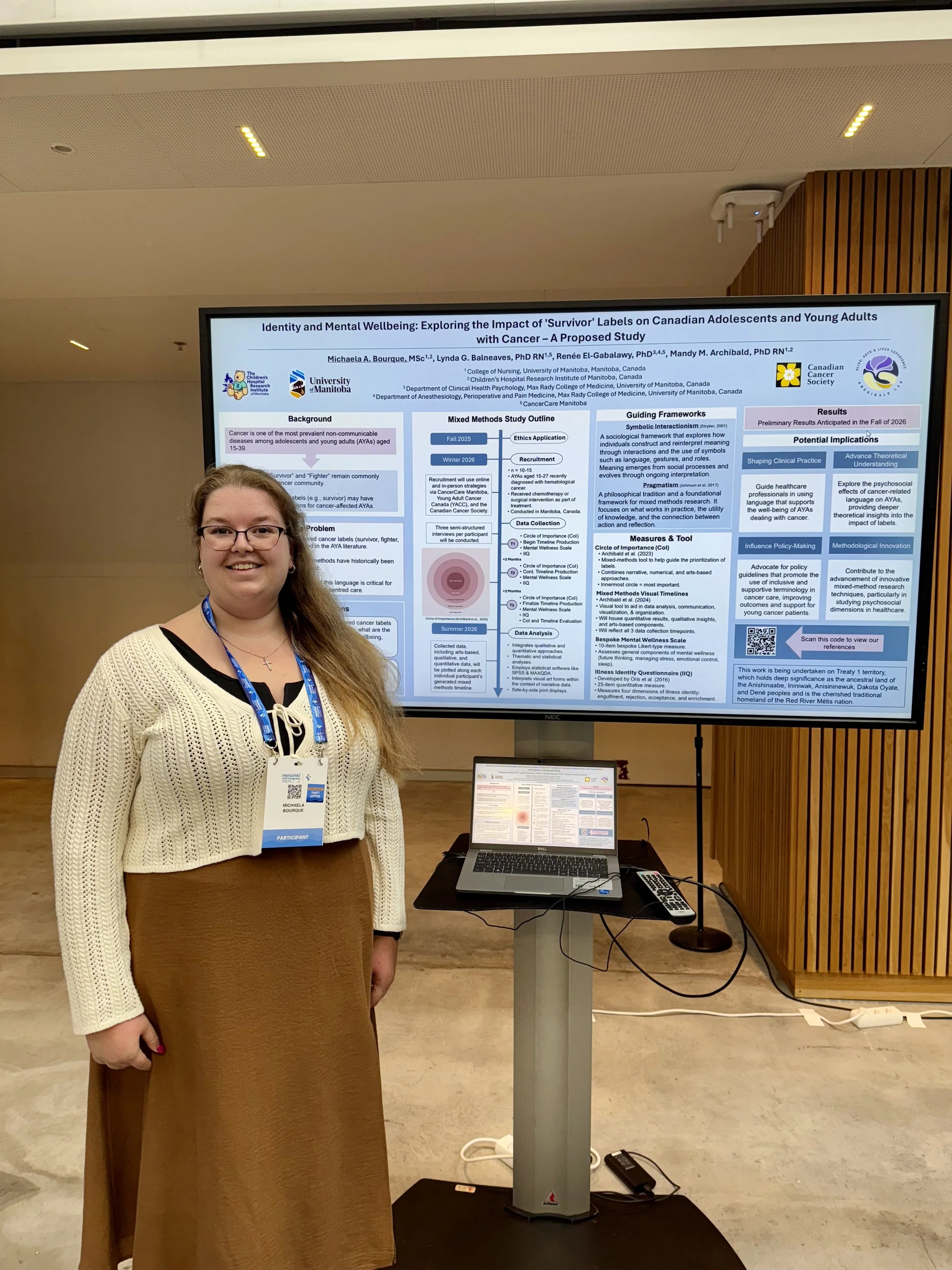 30th International Council of Nurses (ICN) Congress (Helsinki Finland, 2025) Poster Presentation — Michaela Bourque