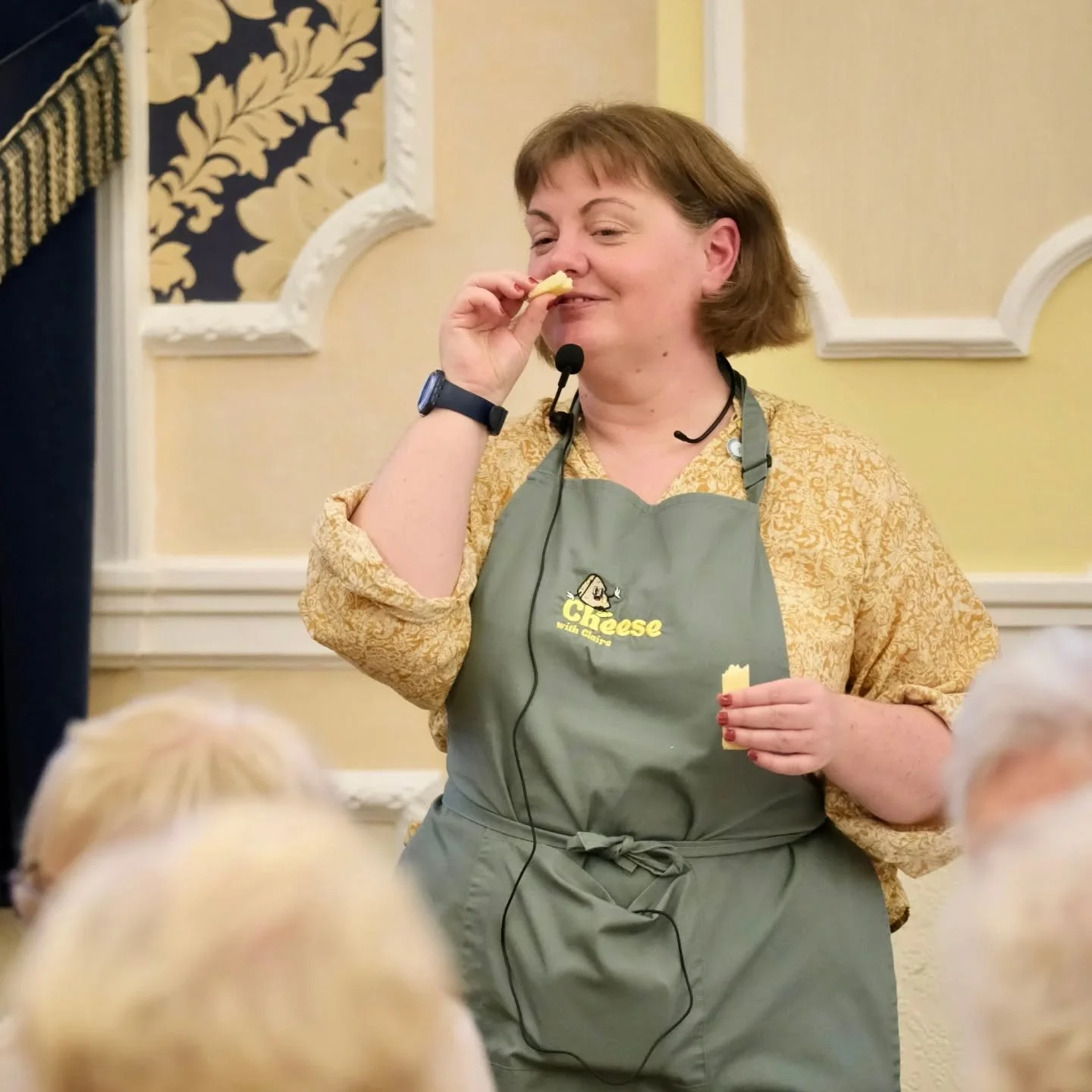 Thursday was wild. 
* 100 individual cheeseboards.
* 5 Lancashire cheeses. 
* About 17kg of cheese sliced! 
* 3 delicious Lancashire accompaniments. 
* 1 mayor popped in!
A room of really lovely ladies who asked me to mark Lancashire Day with them th