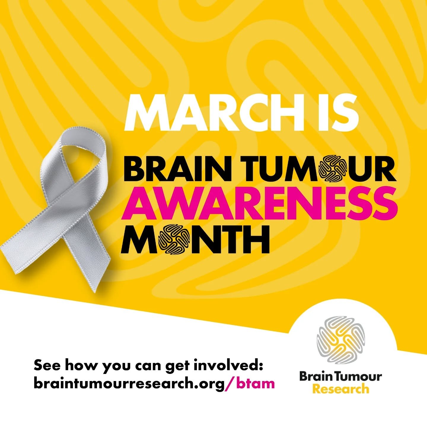 March is #BrainTumourAwarenessMonth 💛

Brain tumours can affect anyone, at any age. And I should know.&nbsp;

As you may know, in 2017 I went off to the opticians for a long overdue eye test which led to a meningioma being found.&nbsp; In hindsight 