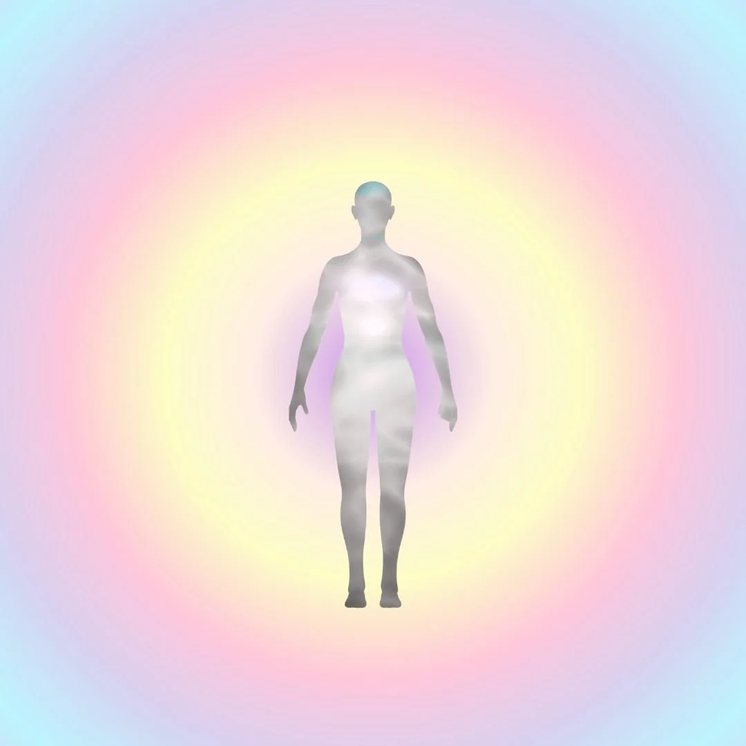 person inside field of energy