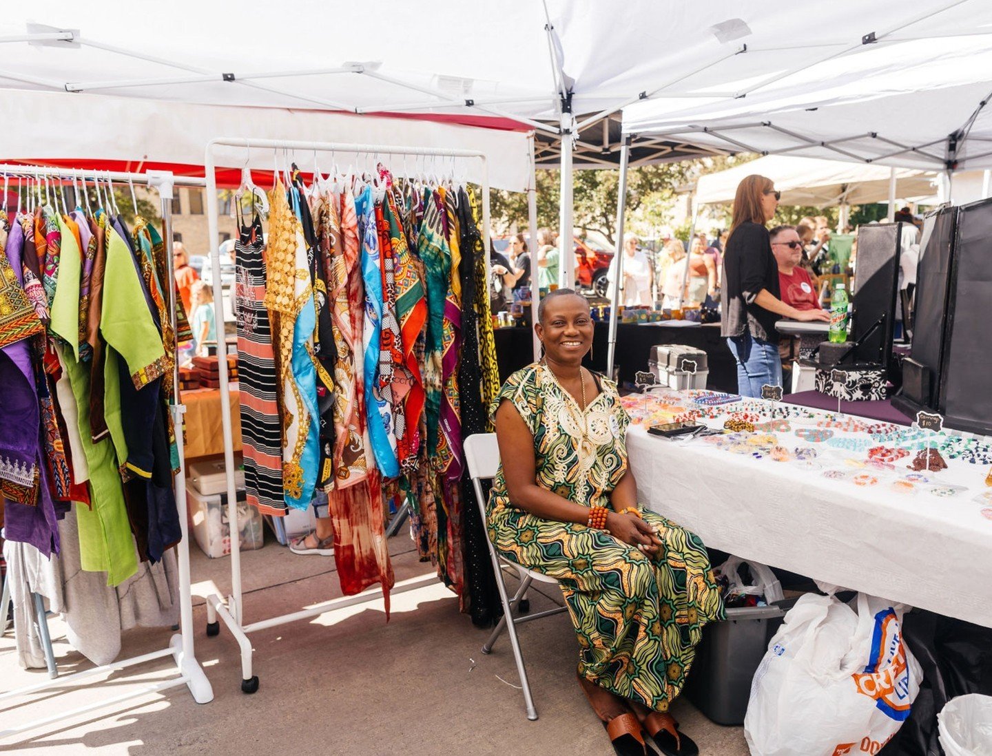 This Saturday at our Moorhead Day market at MSUM you can find Madia's Taste of Touch!⁠
⁠
Miss Vivian Johnson sells African clothing that are beautifully designed and sewn. Most of the designs are made by her!⁠
⁠
Saturday, April 20th⁠
10am-2pm⁠
MSUM -