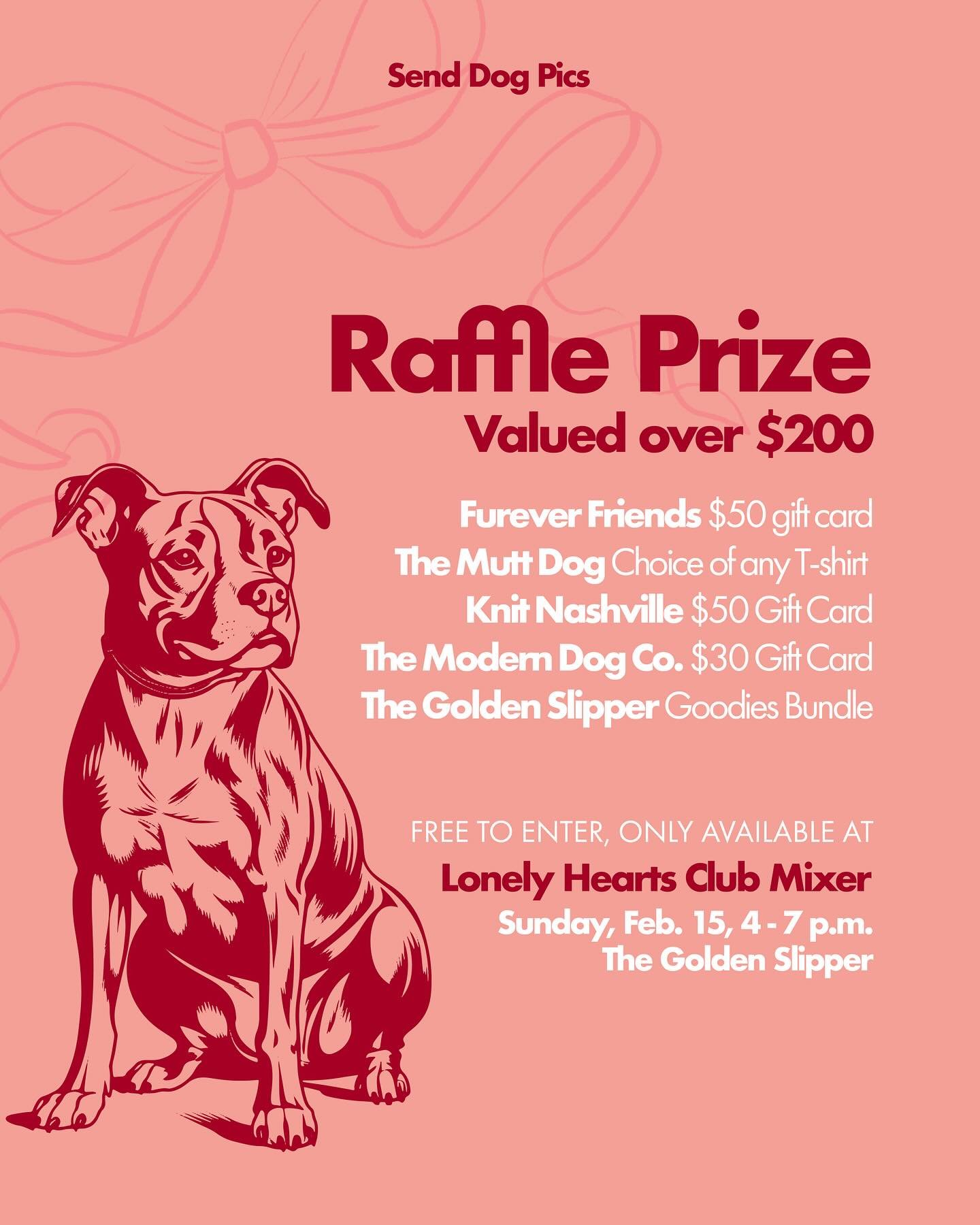 Reason 9,079 that you need to come to the Lonely Hearts Club mixer tomorrow, Sunday Feb 15 from 4-7 at @thegoldenslippernashville 

Entry to the party and the raffle is free! RSVP at the link in our bio. 

See you soon!