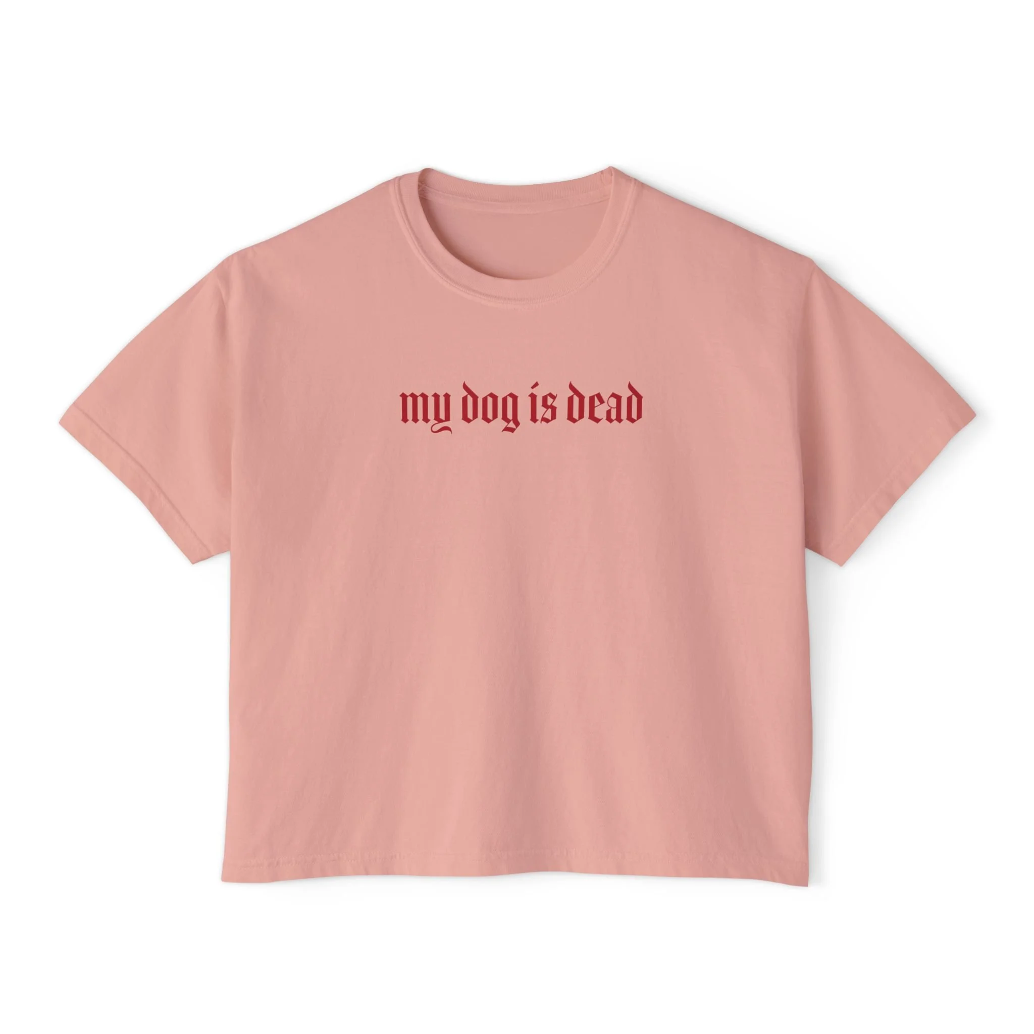 My Dog Is Dead Women's Boxy Tee
