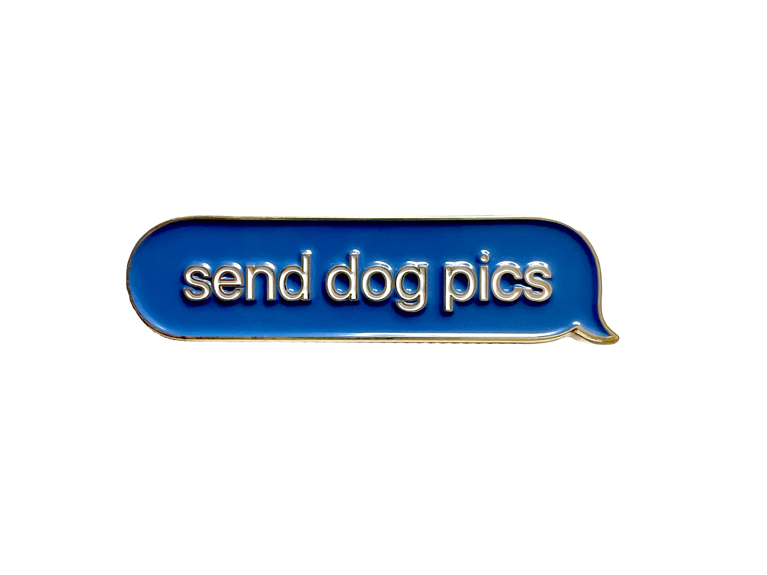 Text Bubble Enamel Pin