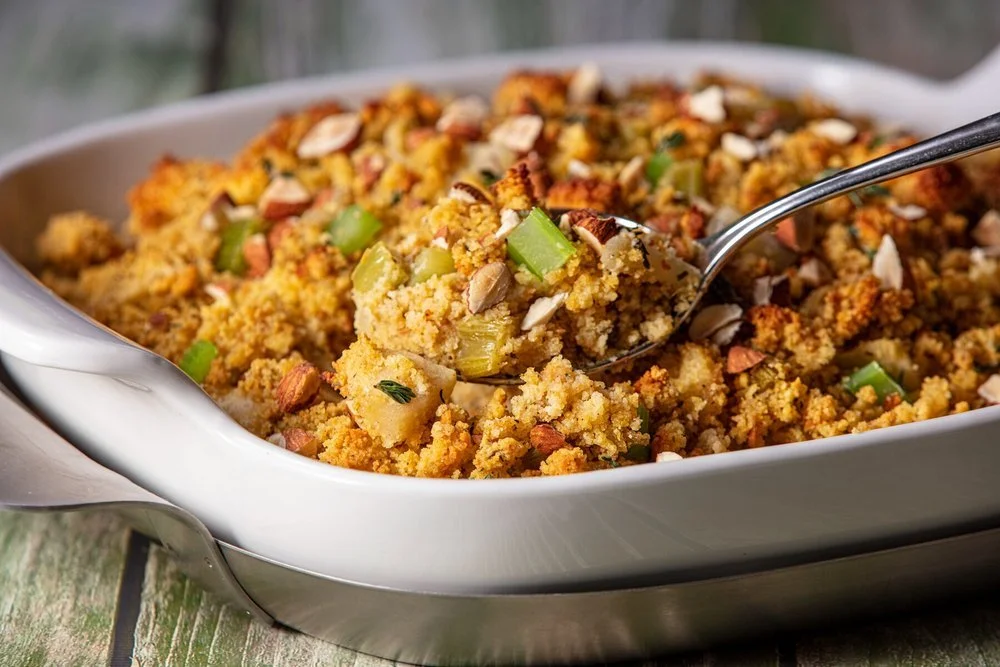 Maple Apple Herb Cornbread Stuffing