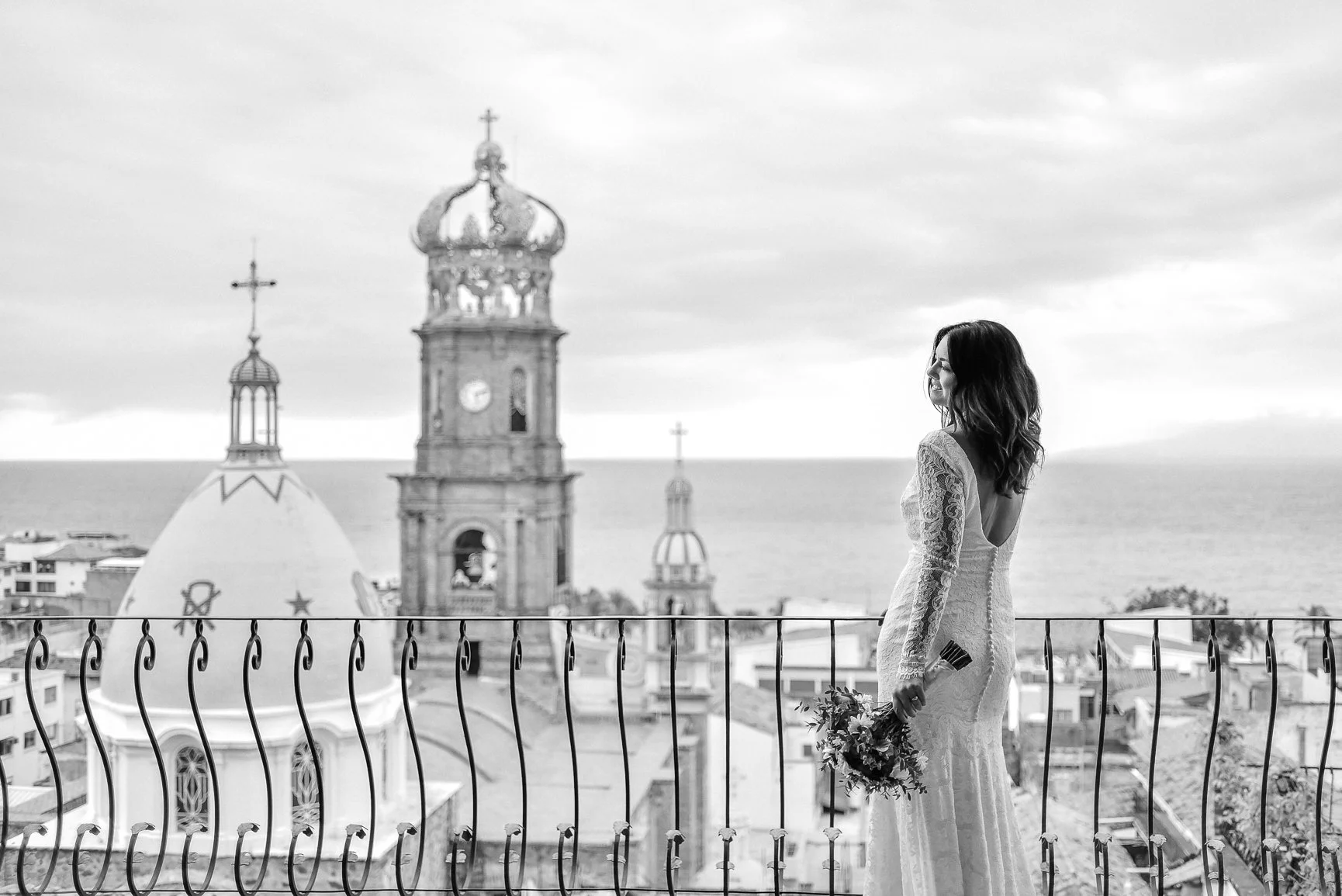 Puerto Vallarta Wedding Photographers, Mexico. Gorgeous Bride at La Capella located Downtown.