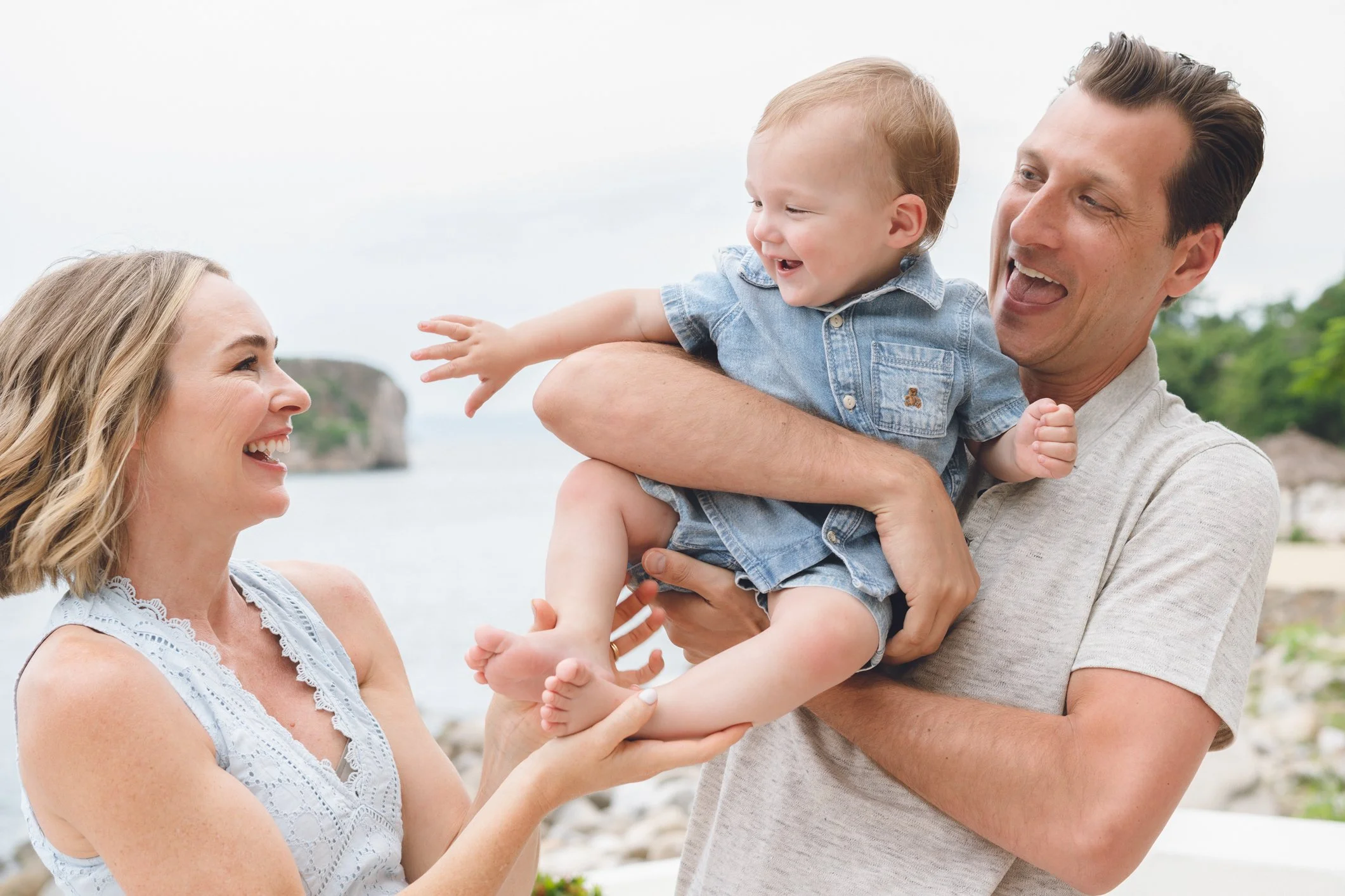 A family photo session at a Private Villa in Puerto Vallarta, Mexico.