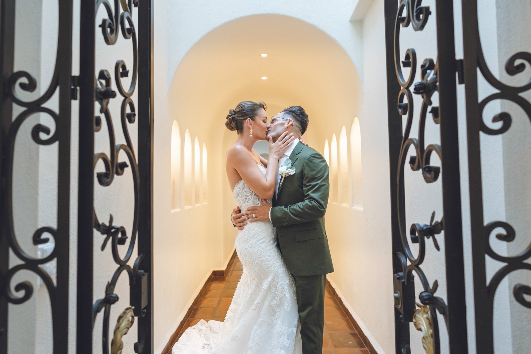 Gorgeous Brenna & Castenzio Wedding Ceremony at La Capella Restaurant in Puerto Vallarta, Mexico.